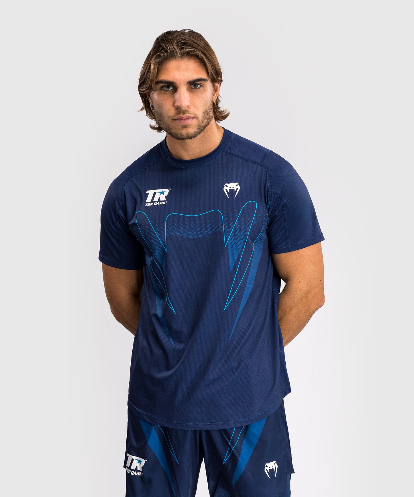 Venum x Top Rank Original Camiseta Dry-Tech para Hombre - Azul Marino