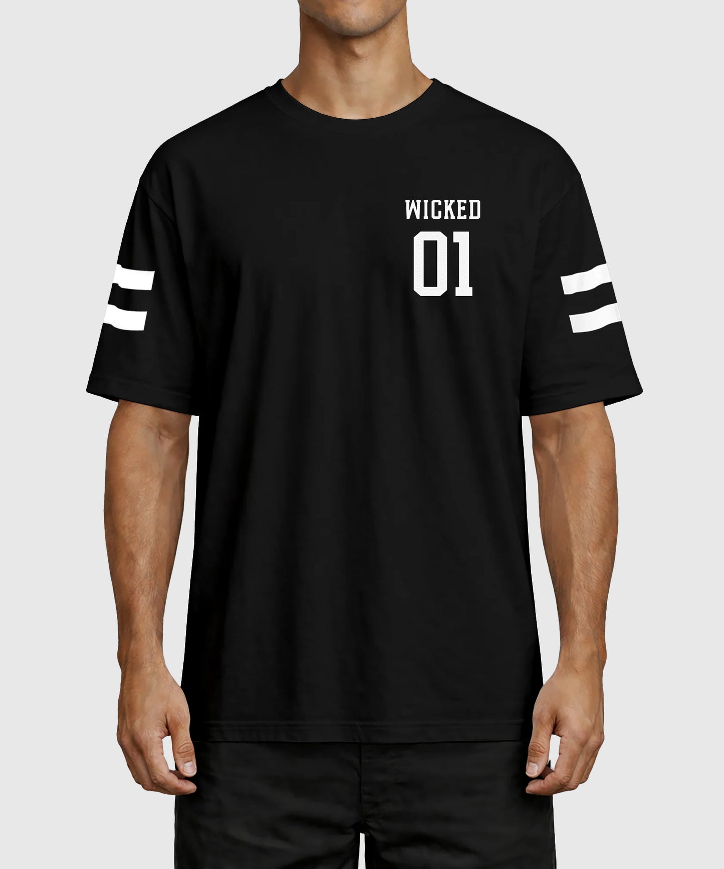 T-Shirt Oversize Wicked One Quaterback - Noir