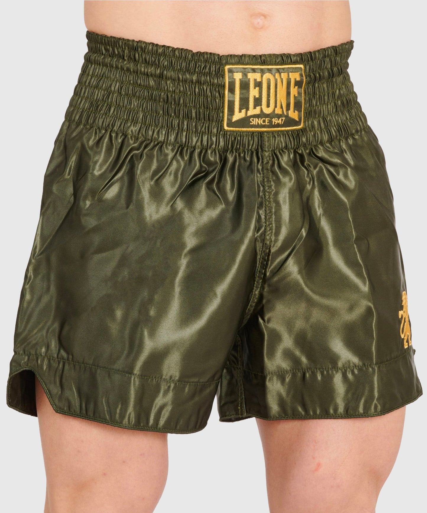 Leone Basic Muay Thai Shorts - Khaki