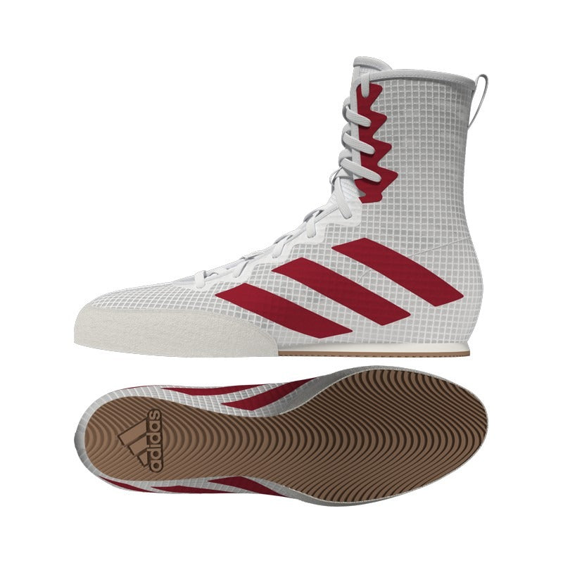 Adidas Box Hog IV Boxschuhe - Weiß/Rot