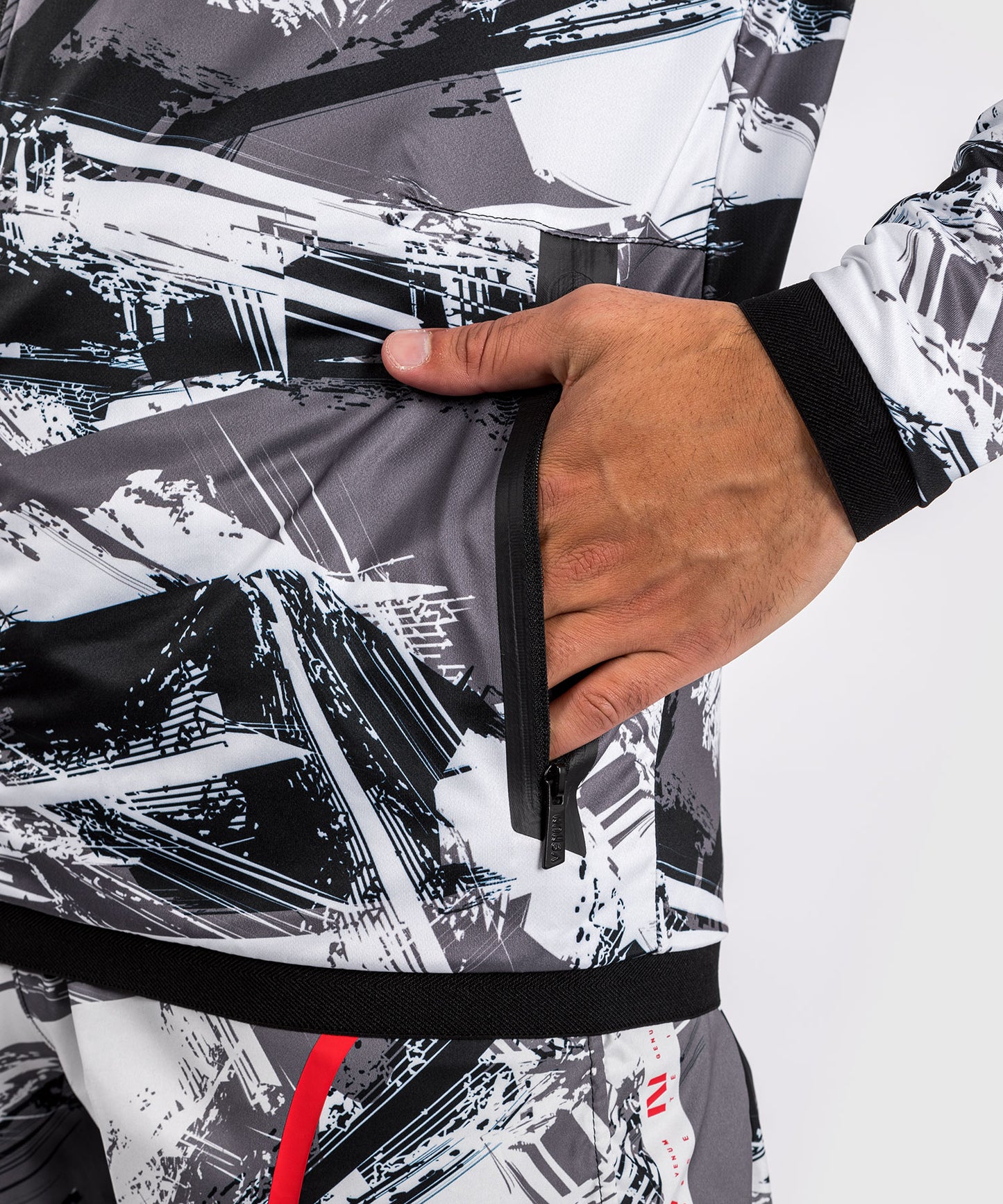 Venum Electron 3.0 Felpa con cappuccio - Grigio/Rosso