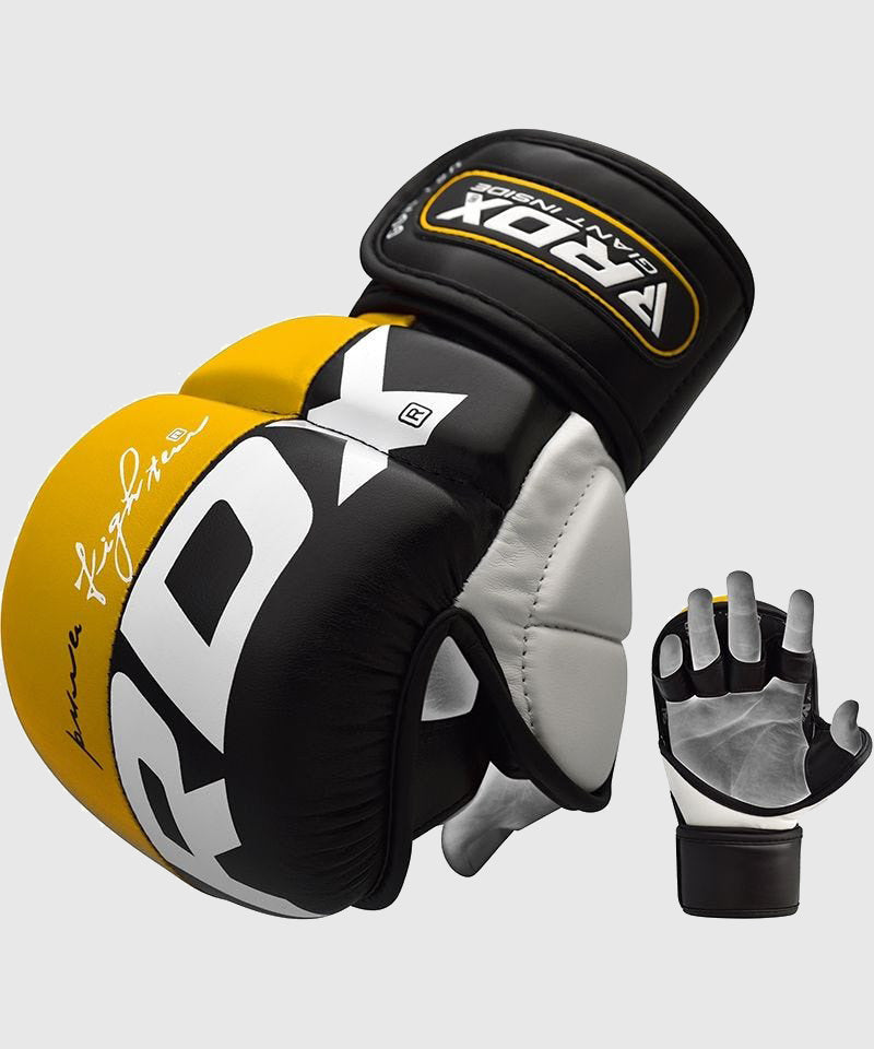 RDX Sports T6 Guantes de Sparring MMA - Amarillo