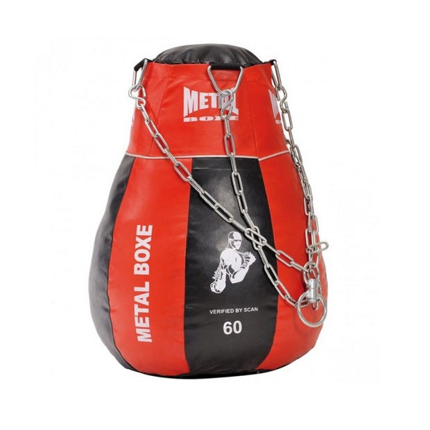 Metal Boxe Solid Boxsack Uppercut – Schwarz/Rot