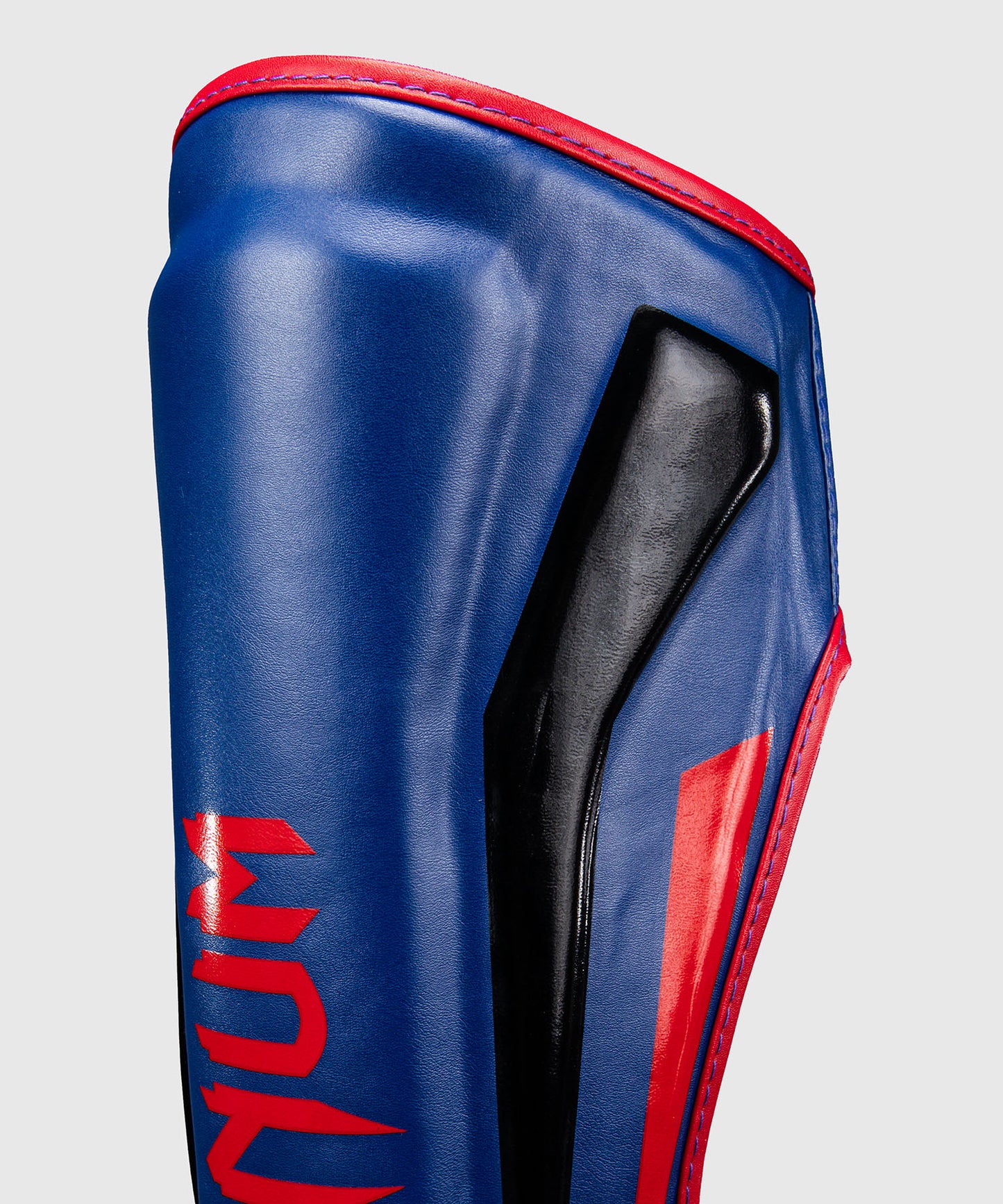 Venum Elite Shin Guards - Dark Blue/Red