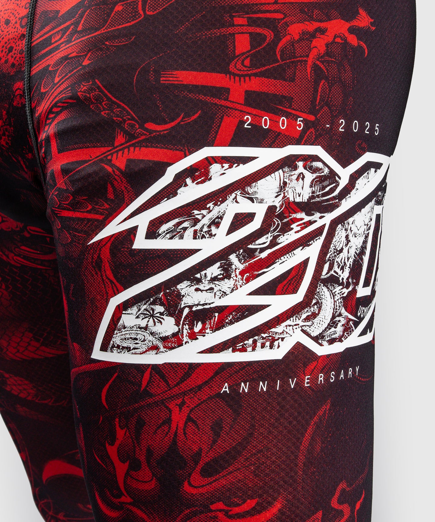 Venum 20th Anniversary Spats - Negro/Rojo