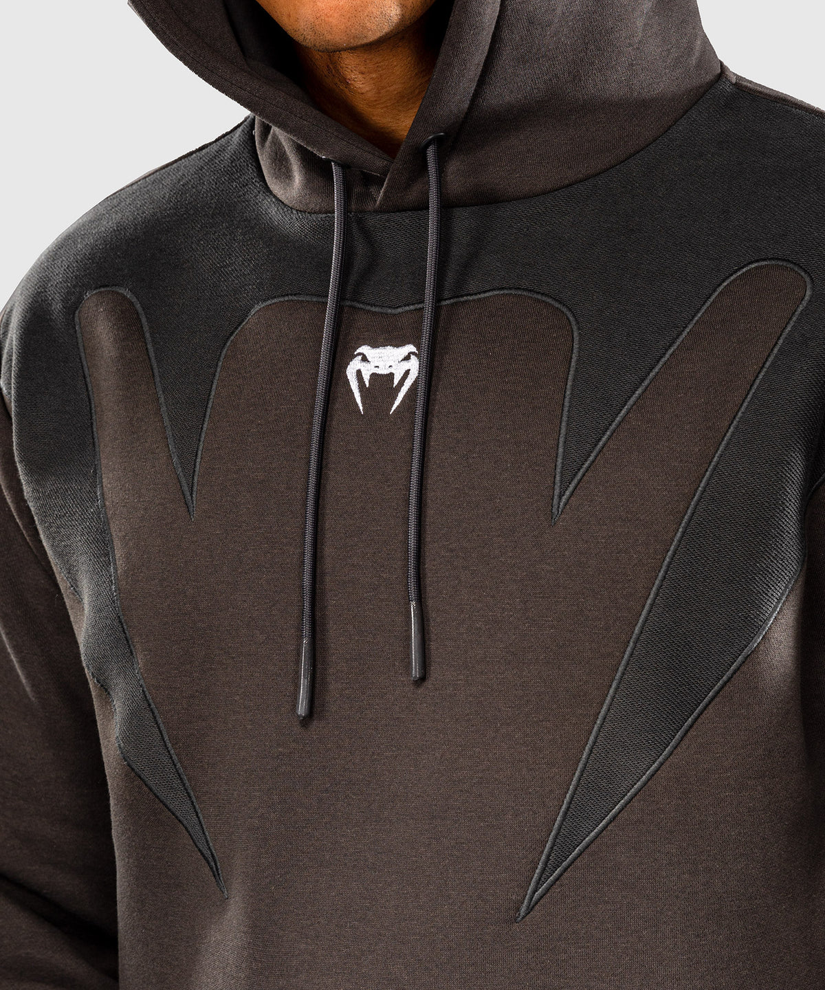 Venum Attack Fleece & Weave Hoodie - Grey