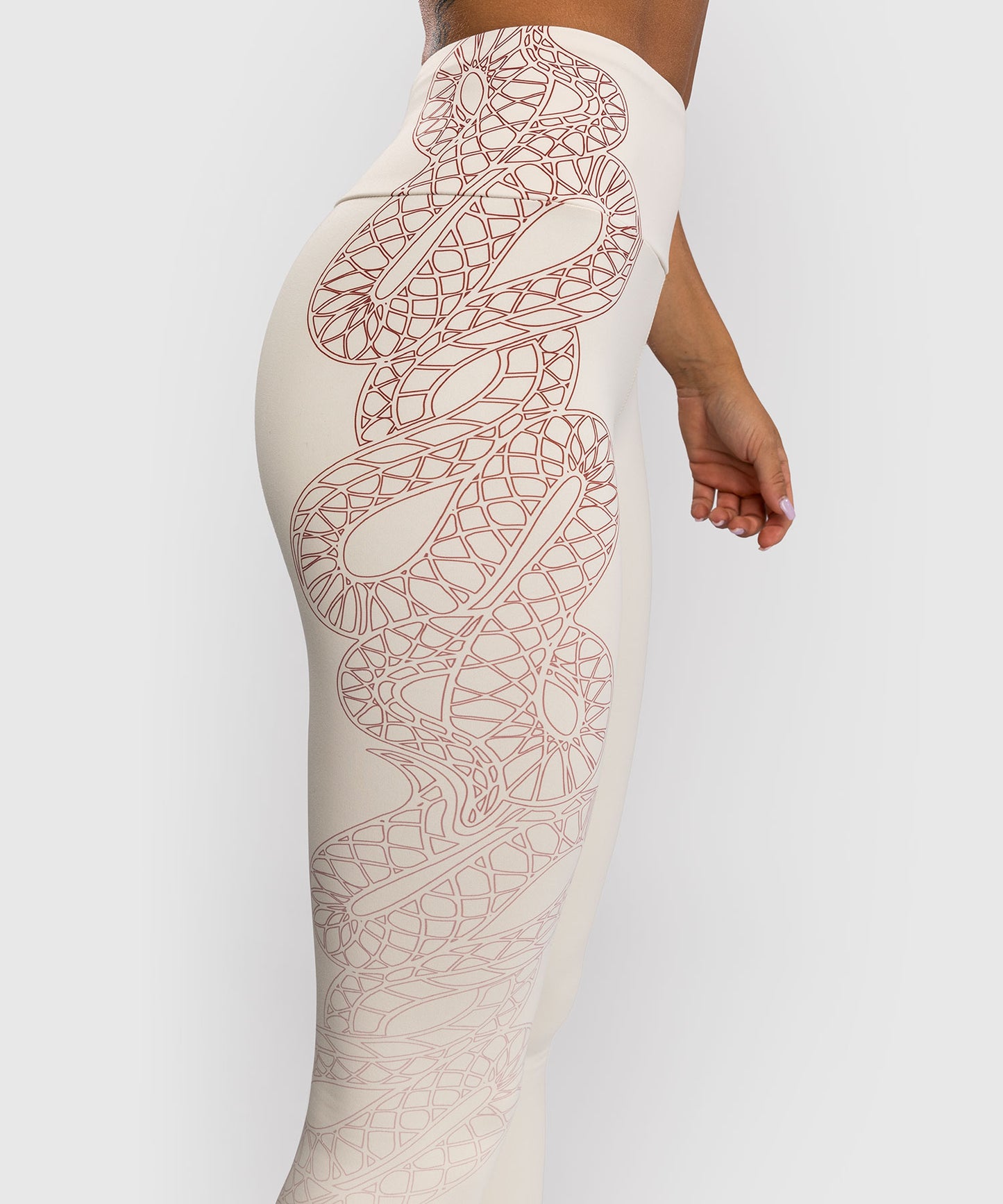 Venum Serpenti Leggings Mujer – Marfil/Burdeos