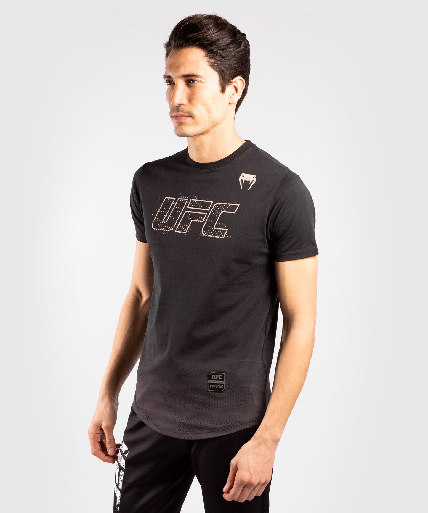 UFC Men's Cotton Short Sleeve T-Shirt Venum Authentic Fight Week - Black