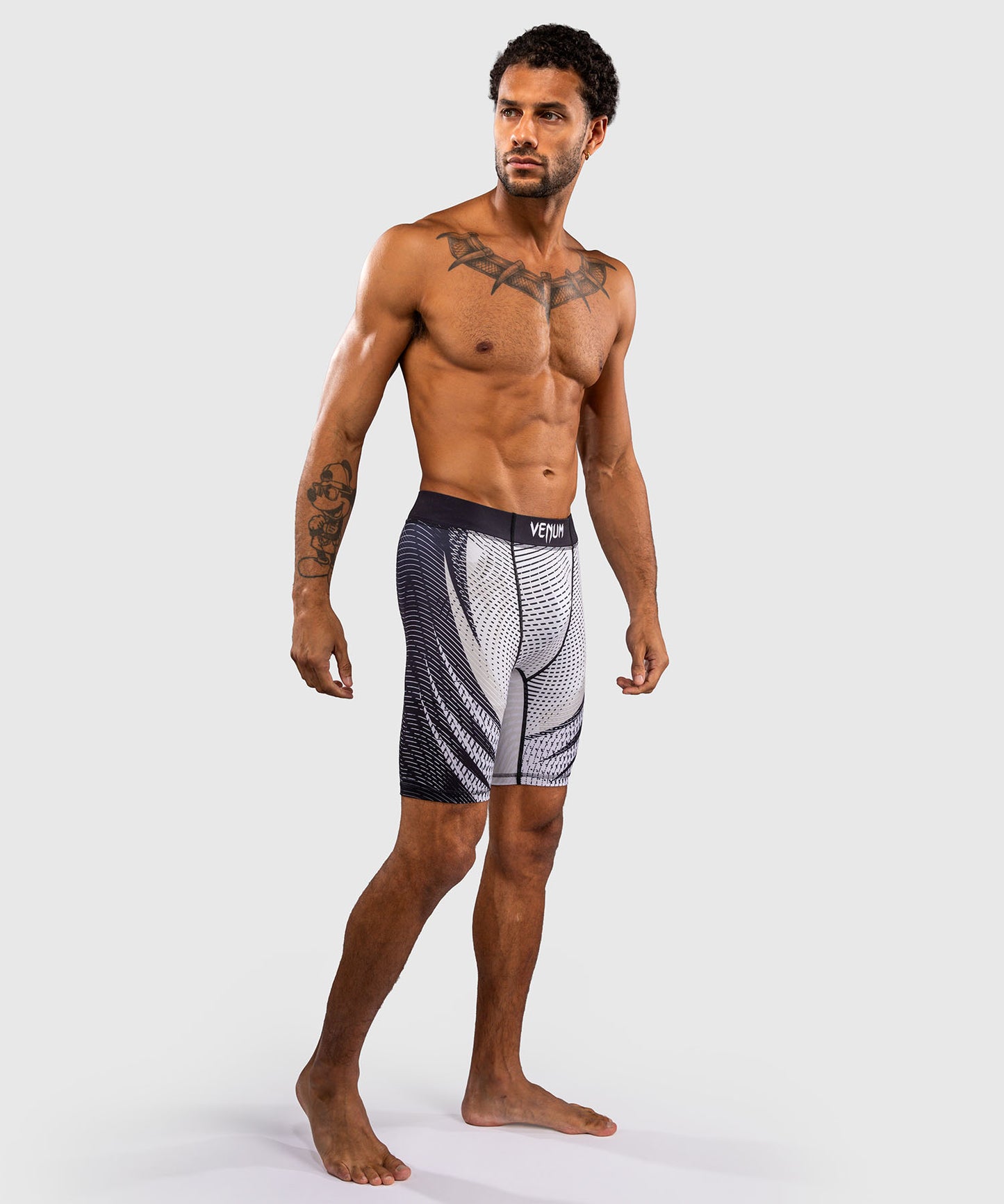 Venum Galactic 3.0 Pantaloncini a Compressione - Bianco Sporco/Nero