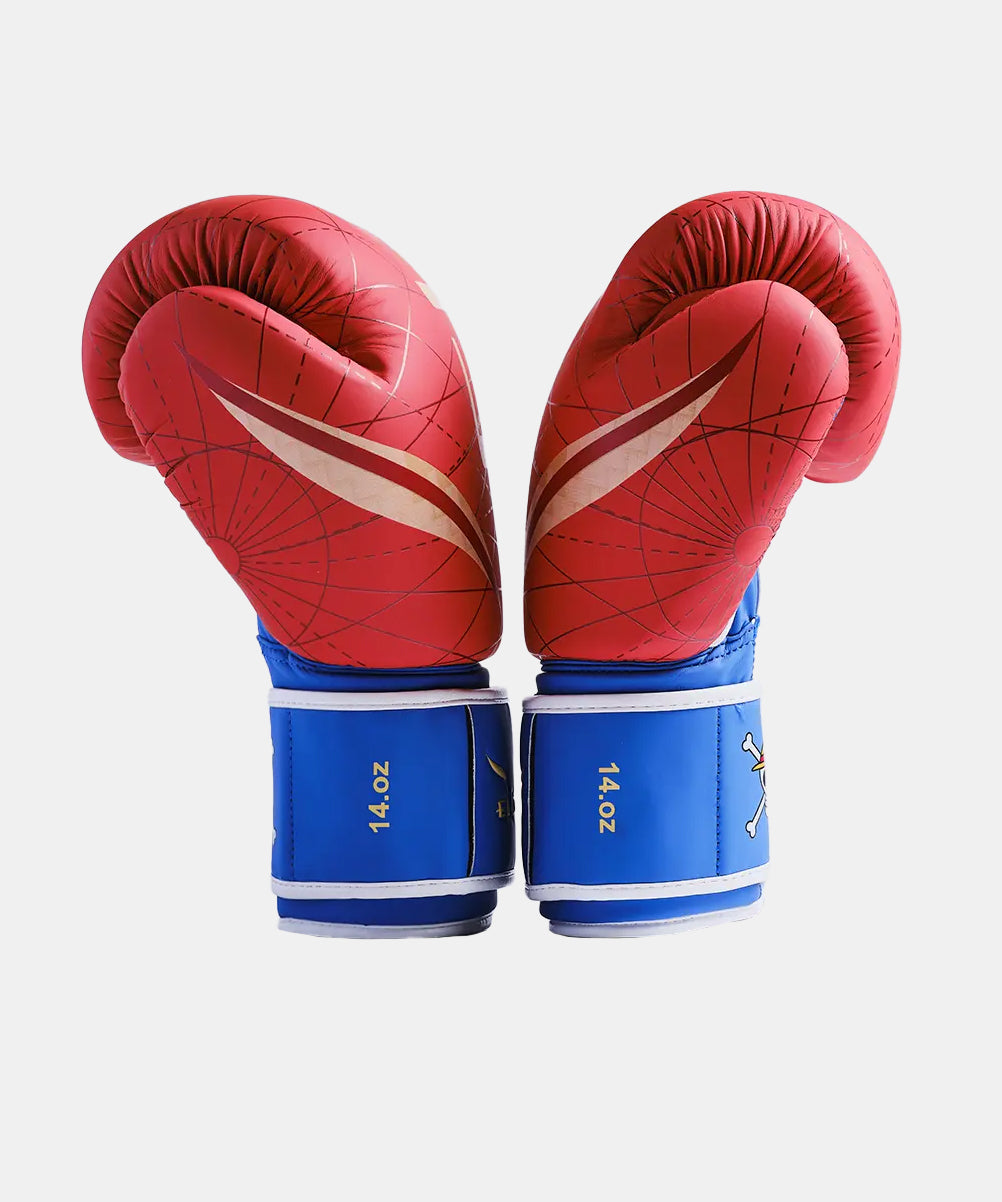 Elion X One Piece Luffy Boxing Gloves - Red/Blue
