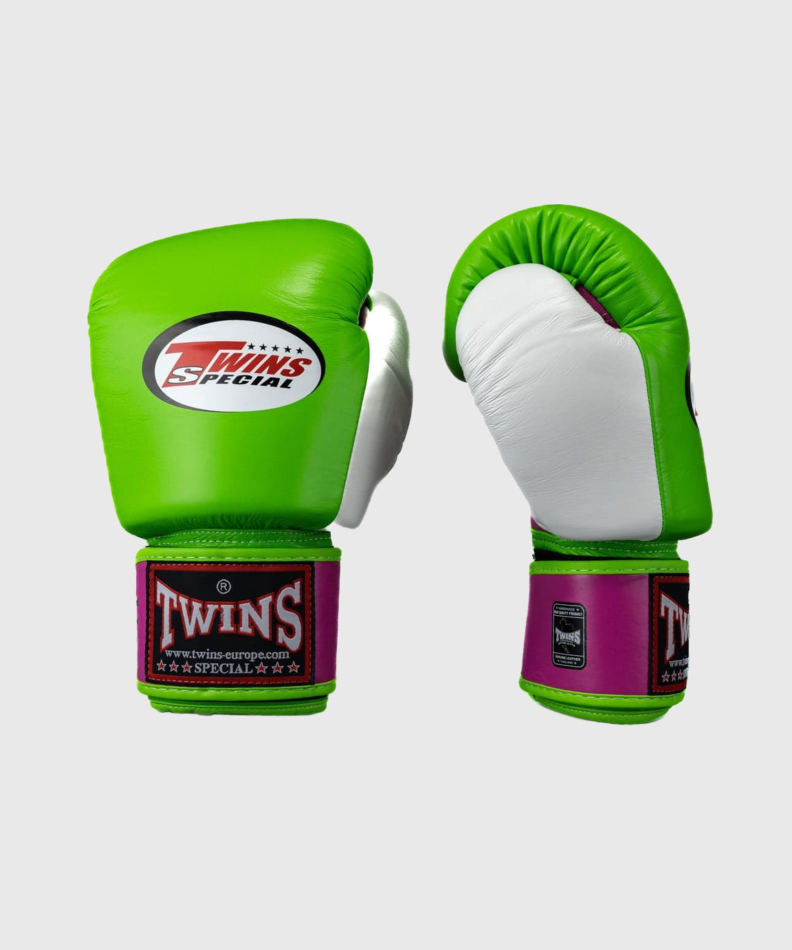 Twins BGVL4 Boxing Gloves - Green/Purple/White
