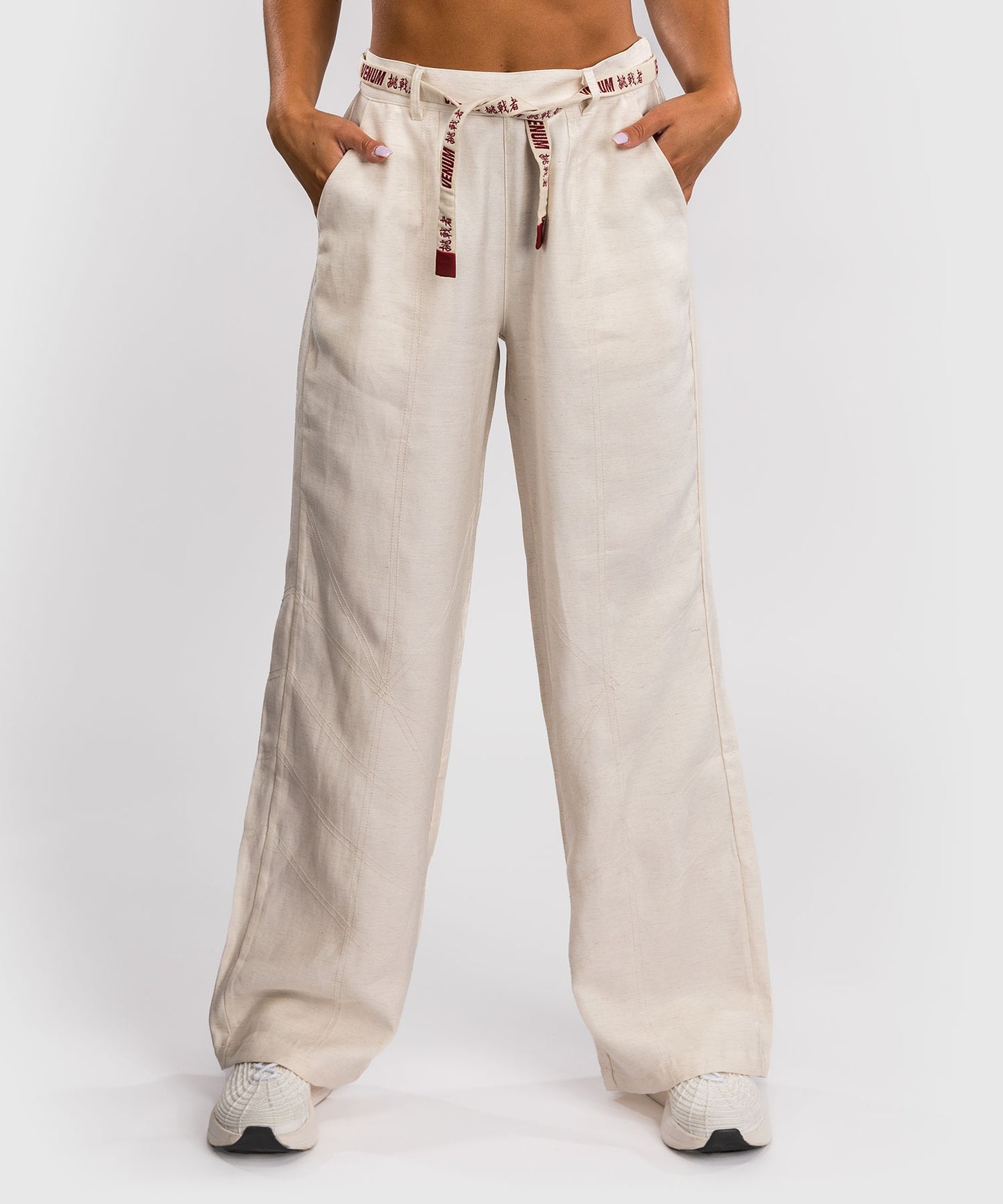 Venum Serpenti Pantalones Mujer – Marfil/Burdeos