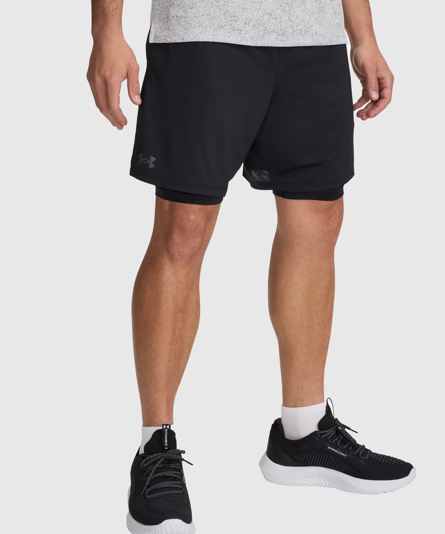 Short de MMA Under Armour 2-En-1 Tech Vent - Noir