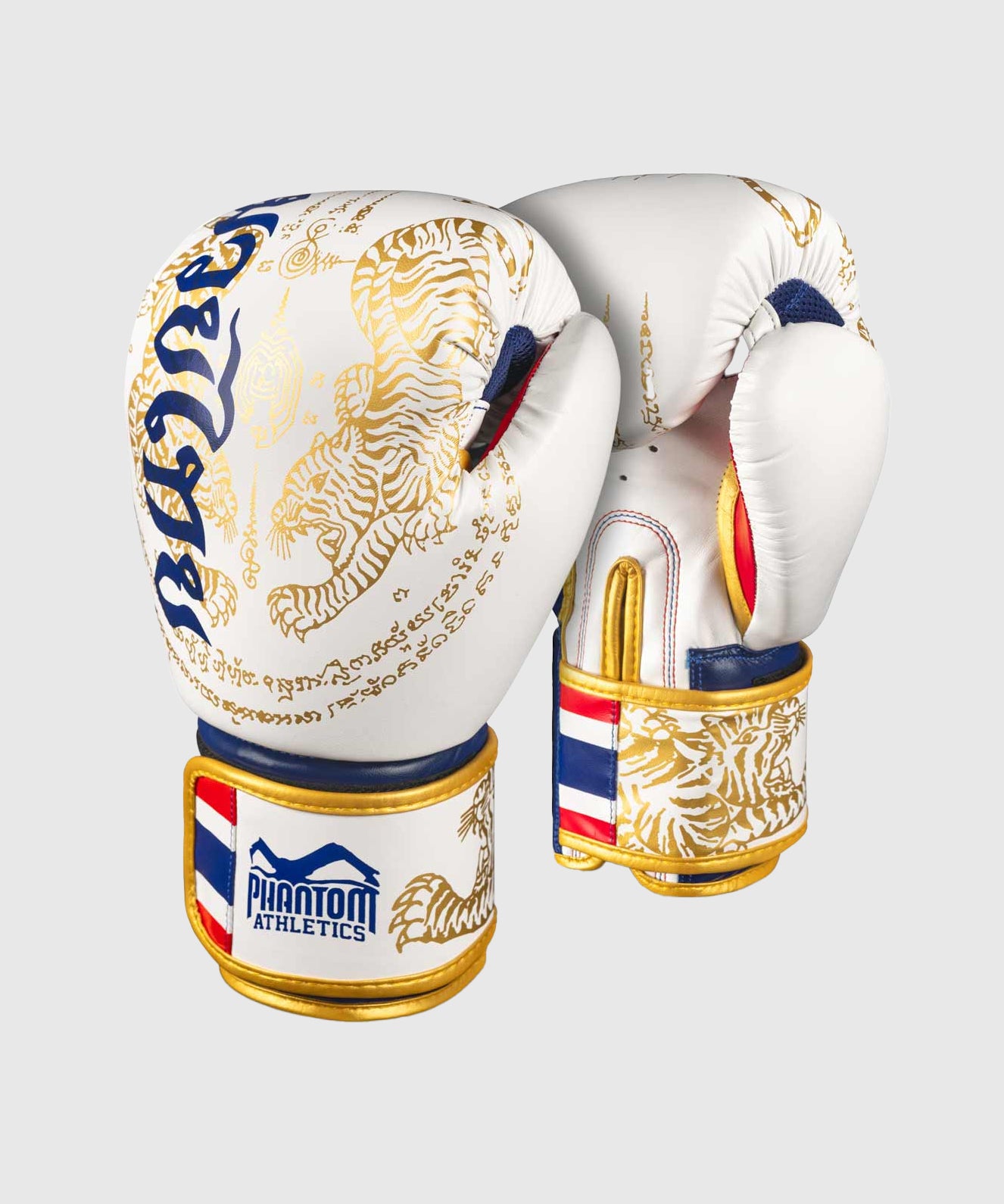 Phantom Athletics Muay Thai Boxing Gloves – Bianco/Oro – Dragon Bleu