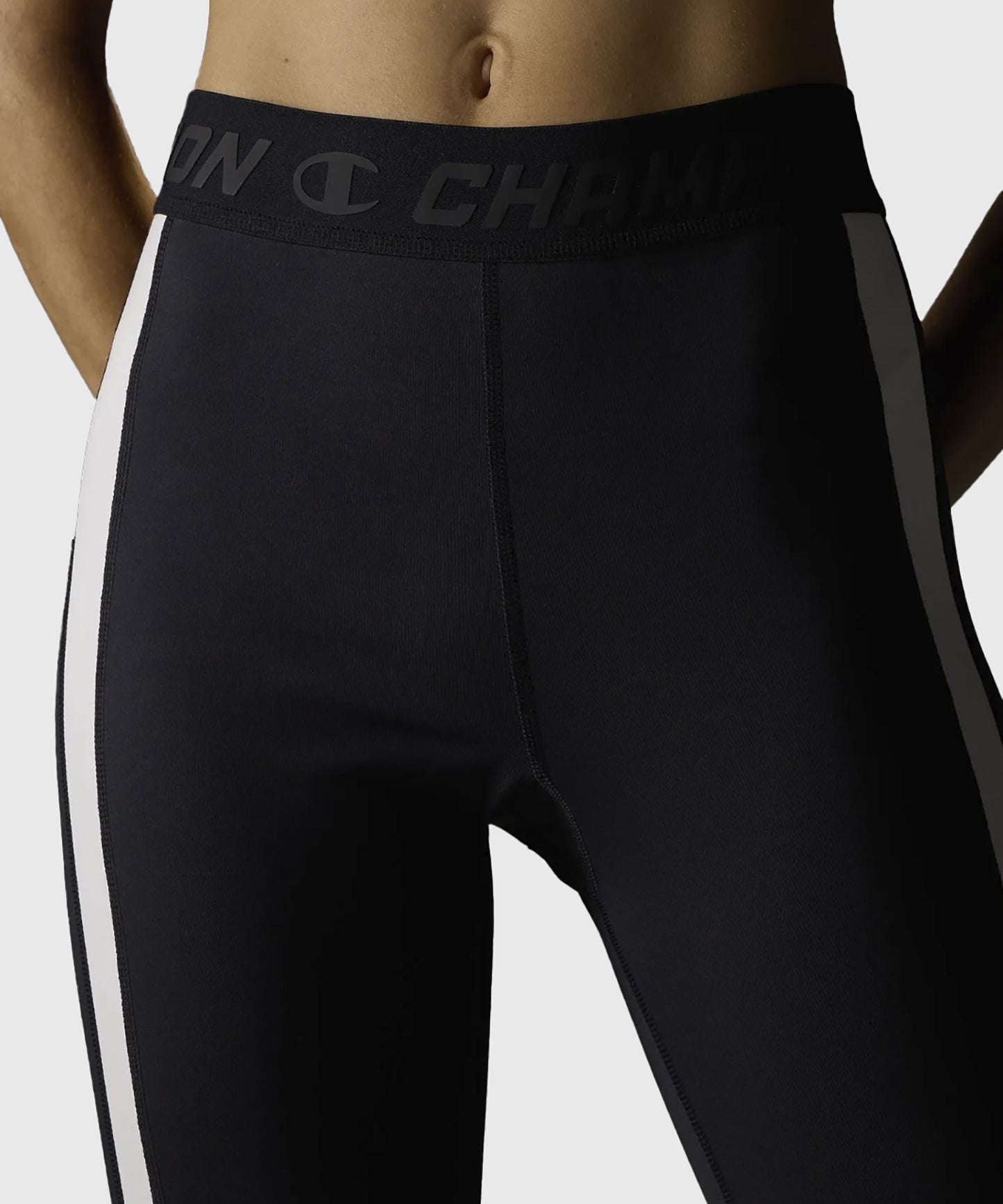 Leggings Champion 7/8 En Jersey Stretch Femme - Noir