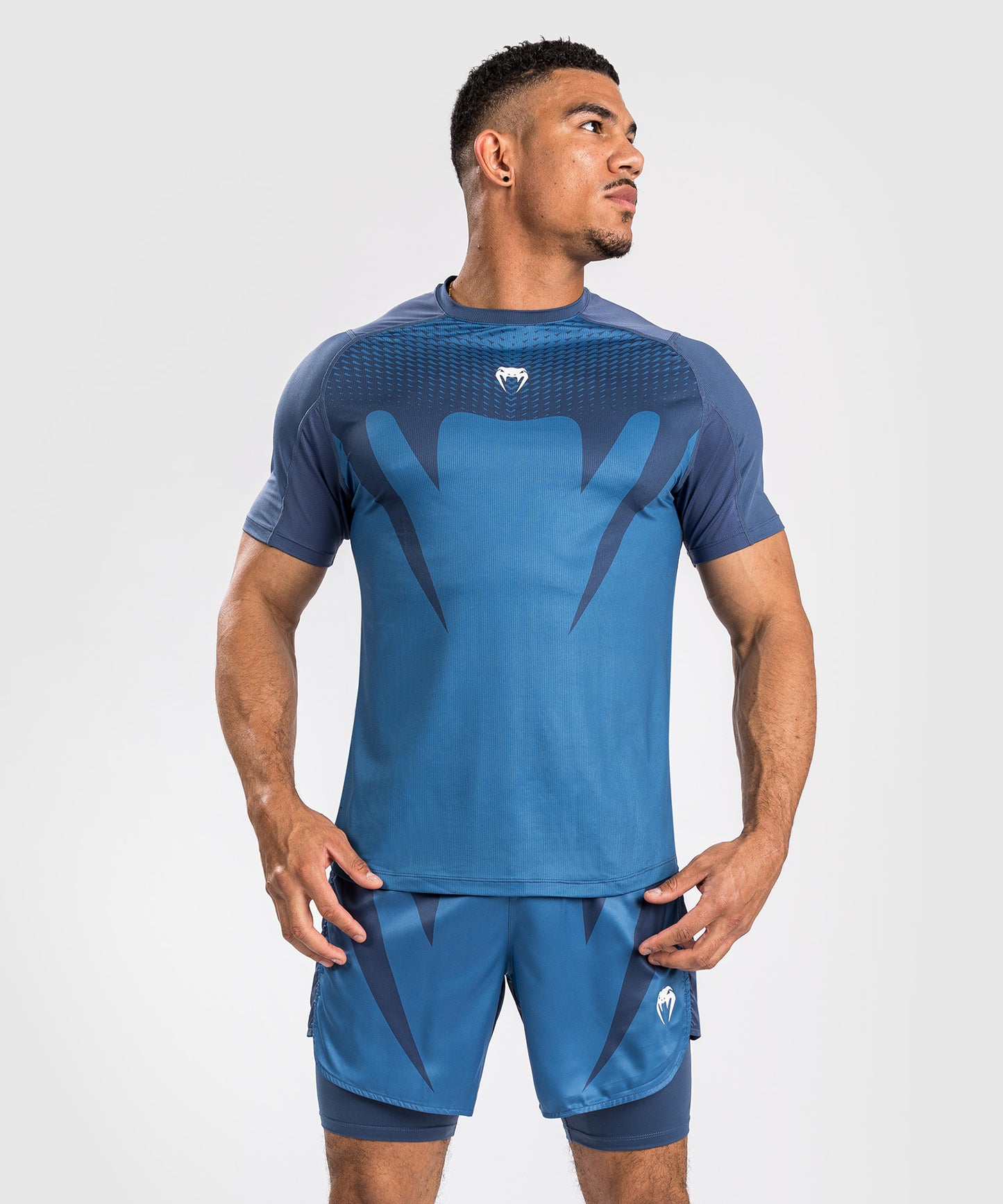 T-Shirt Dry-Tech Pour Hommes Venum Attack - Bleu Marine
