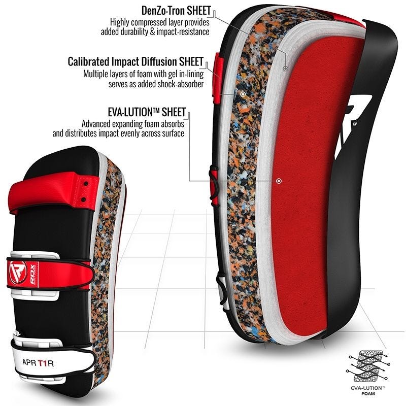 Paos de boxe courbé RDX Sports - Noir/Rouge