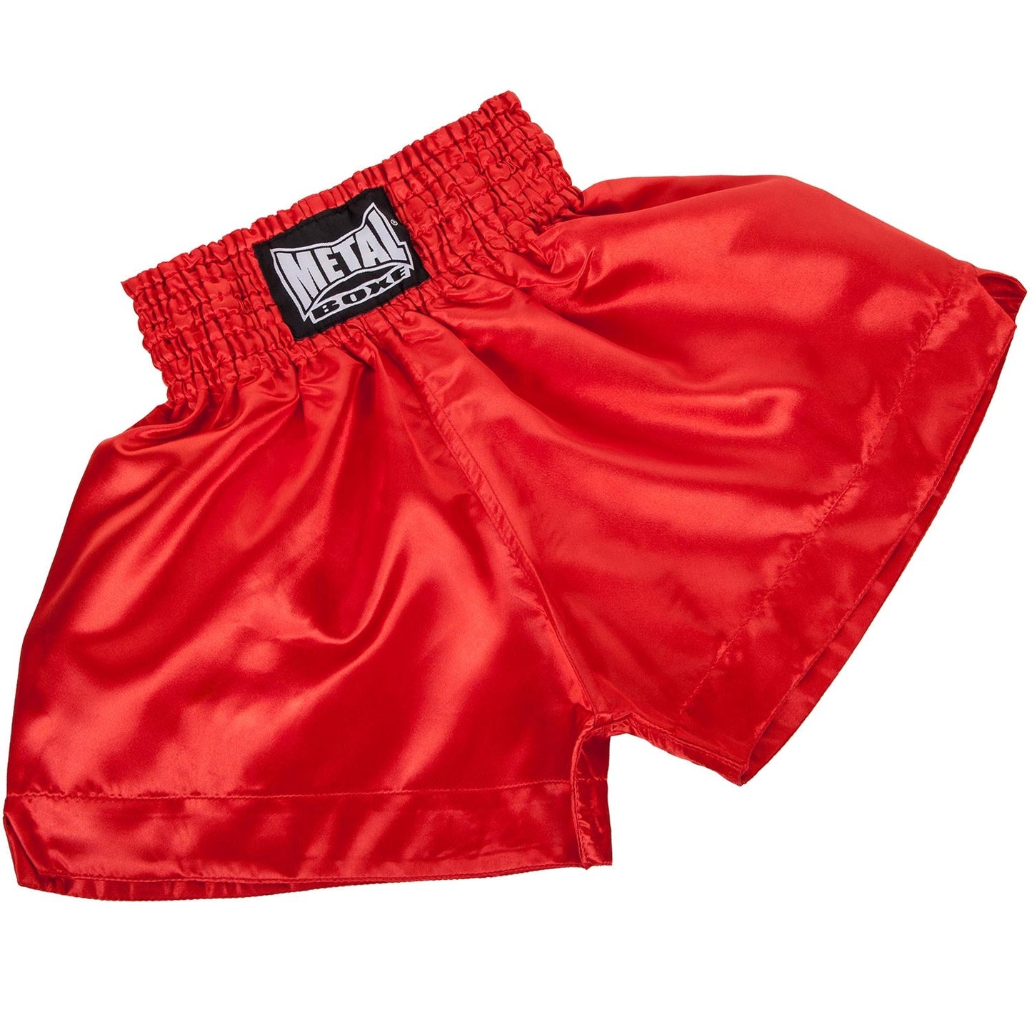 Metal Boxe Pantalones Cortos de Boxeo Thai - Rojo