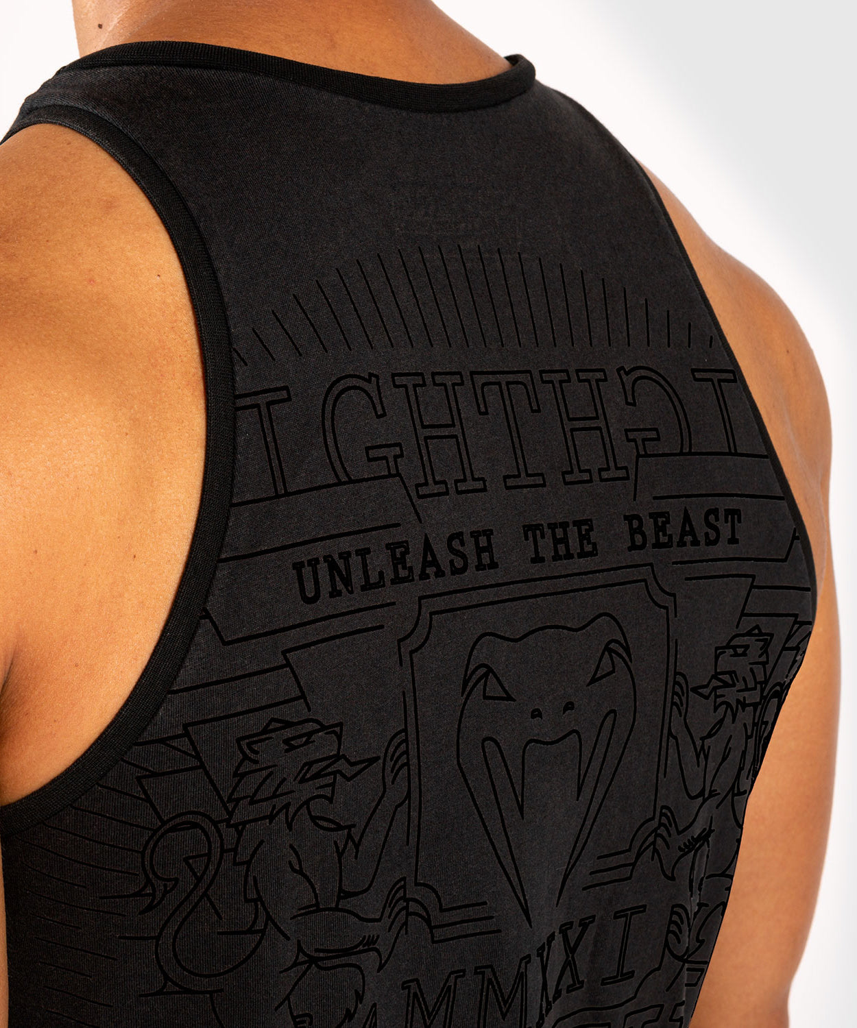 Venum Lions21 Tank Top - Black/Black
