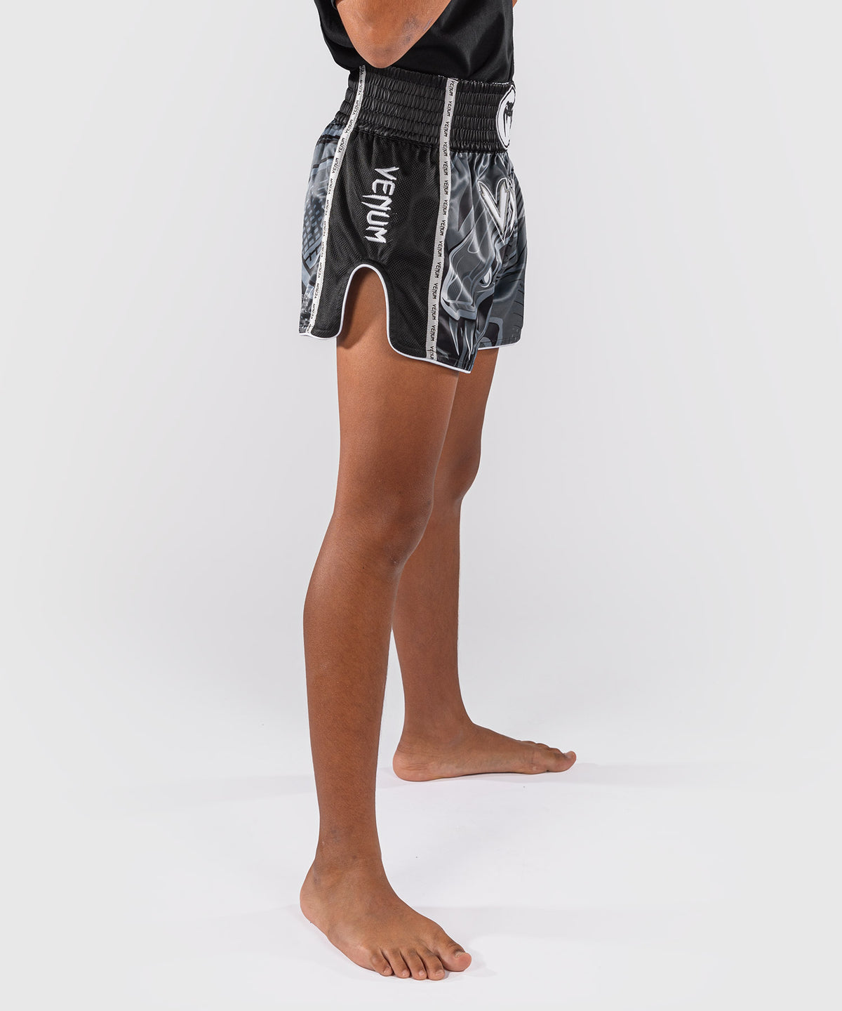 Venum Crimson Viper 2.0 Pantalón corto de Muay Thai para niño - Negro/Gris
