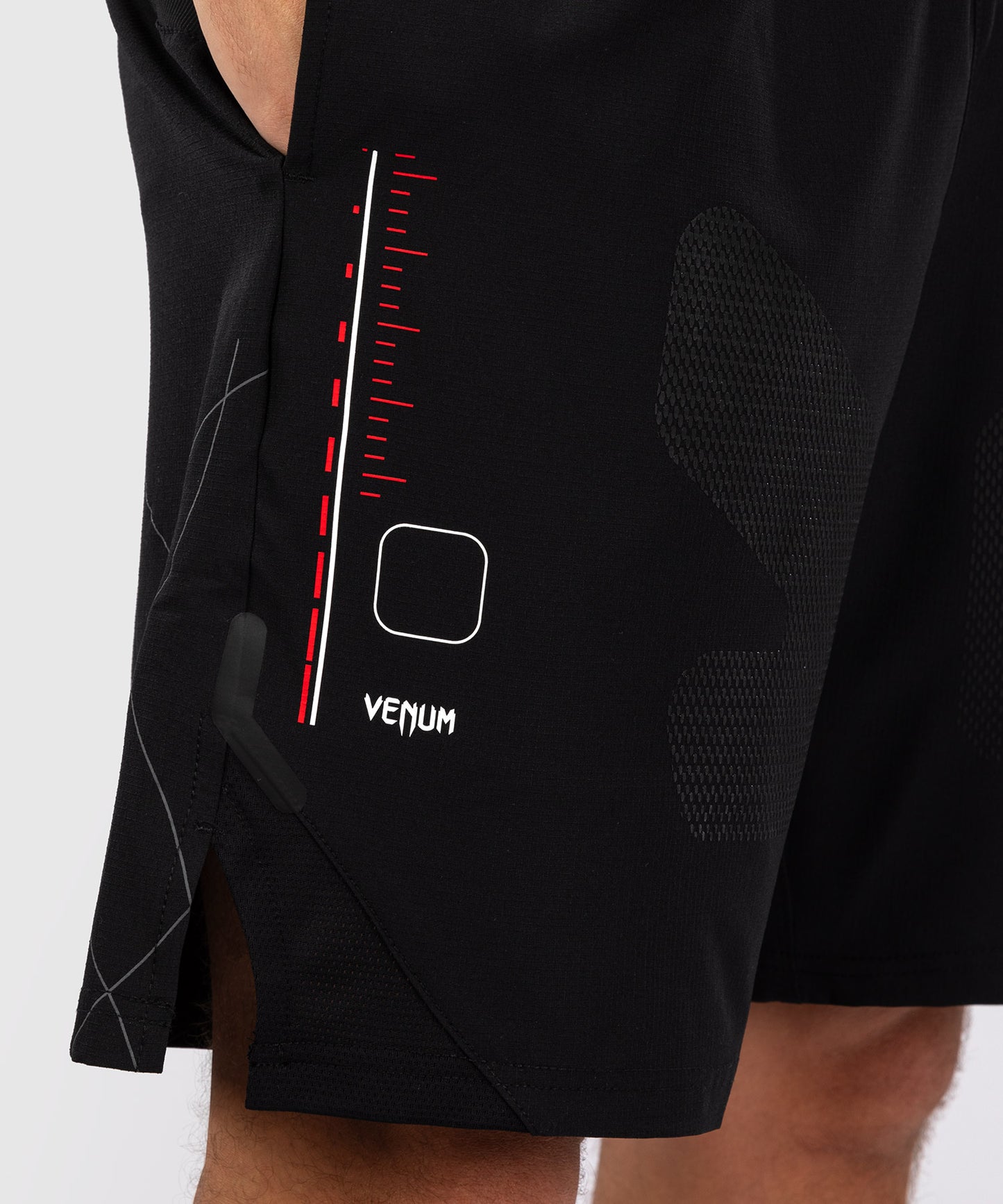 Venum Tactical XT Pantalón Corto de Entrenamiento Hombre - Negro/Rojo Fuego