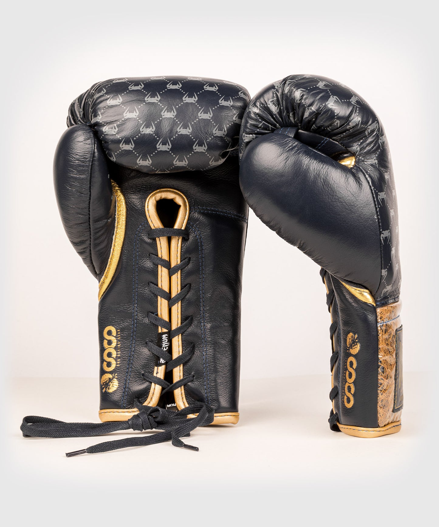 Gants de Boxe Pro avec Lacets Venum Coco Monogram - Bleu Ardoise