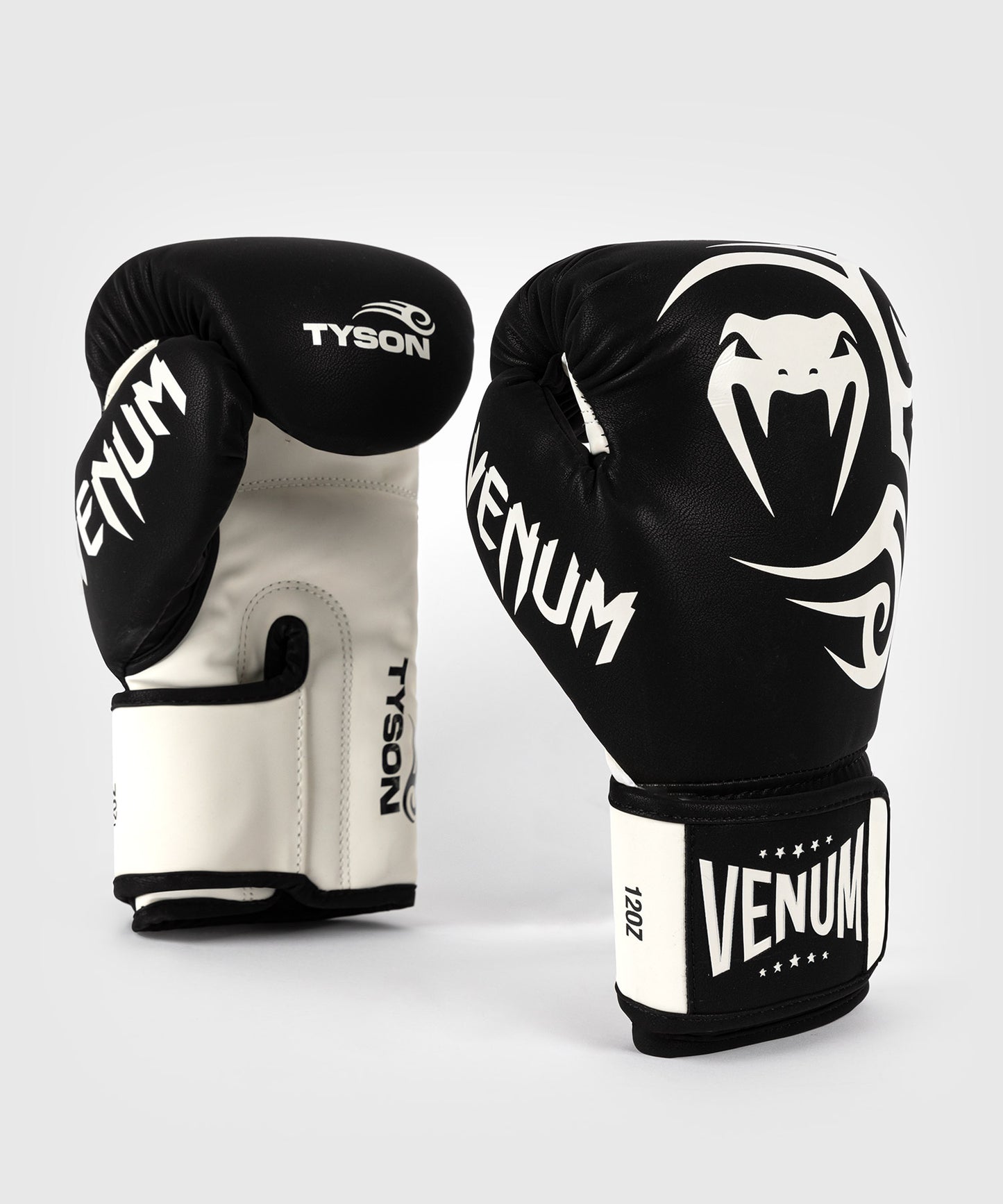 Venum Mike Tyson Replica Guantes de Boxeo - Negro Intenso/Blanco Óptico