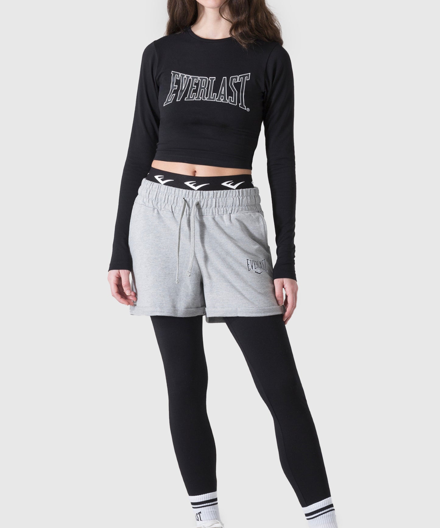 Everlast Damen Langarm T-Shirt - Schwarz