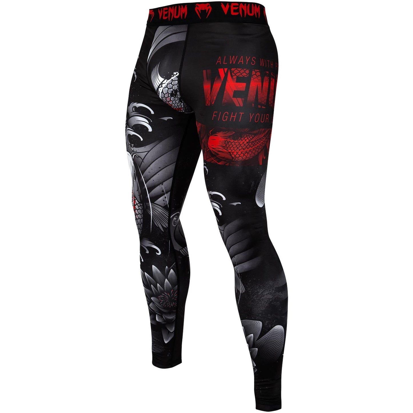 Venum Koi 2.0 Compression Pants - Black/White