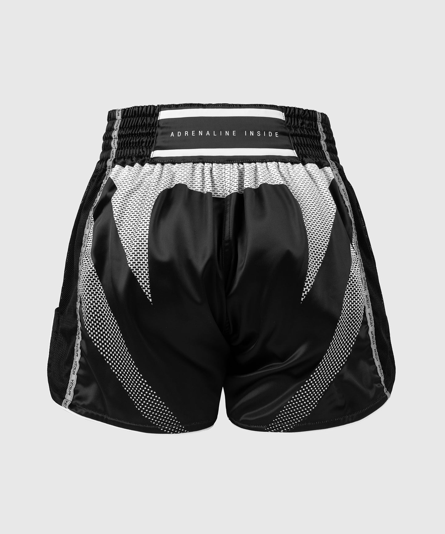 Venum Adrenaline Muay Thai Shorts - Black/Silver Grey