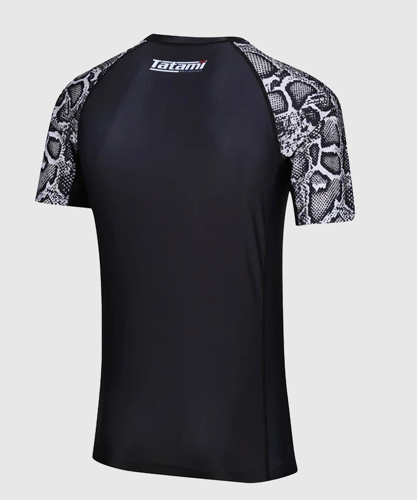 Rashguards À Manches Courtes Tatami Fightwear Recharge Snake - Noir/Blanc