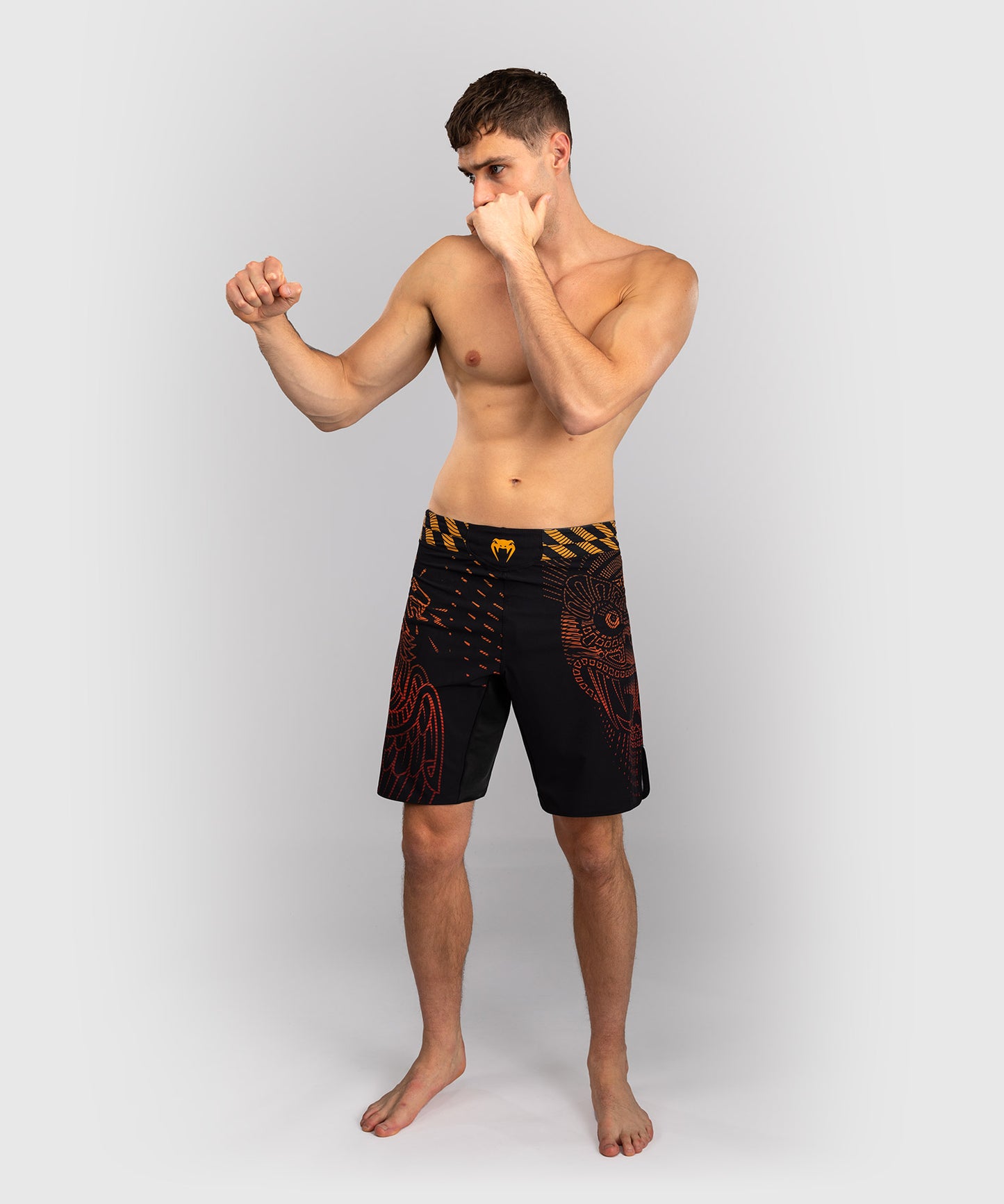 Venum Quetzal Fury Fightshorts - Negro/Rojo Fury/Mandarina