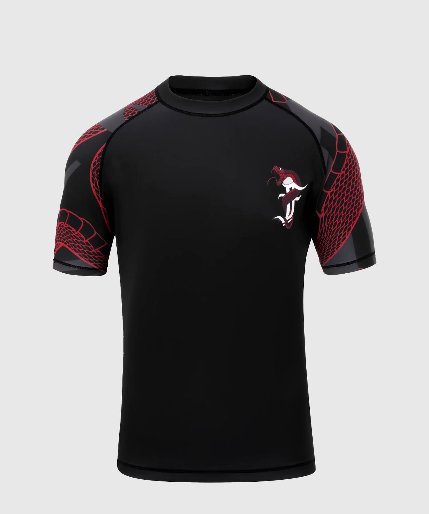 Fumetsu Anaconda Rashguard de Manga Corta - Negro/Rojo