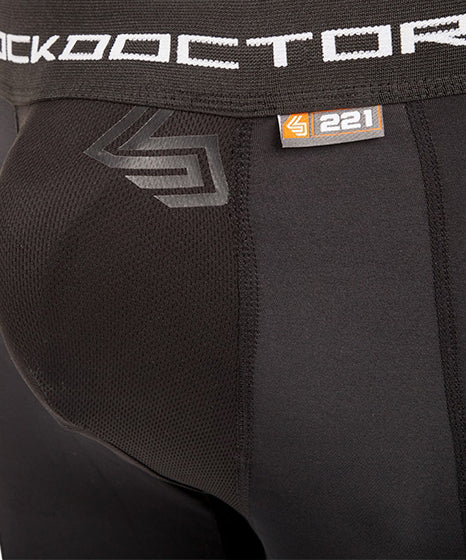 Short + Coquille de Protection Shock Doctor Bioflex - Noir