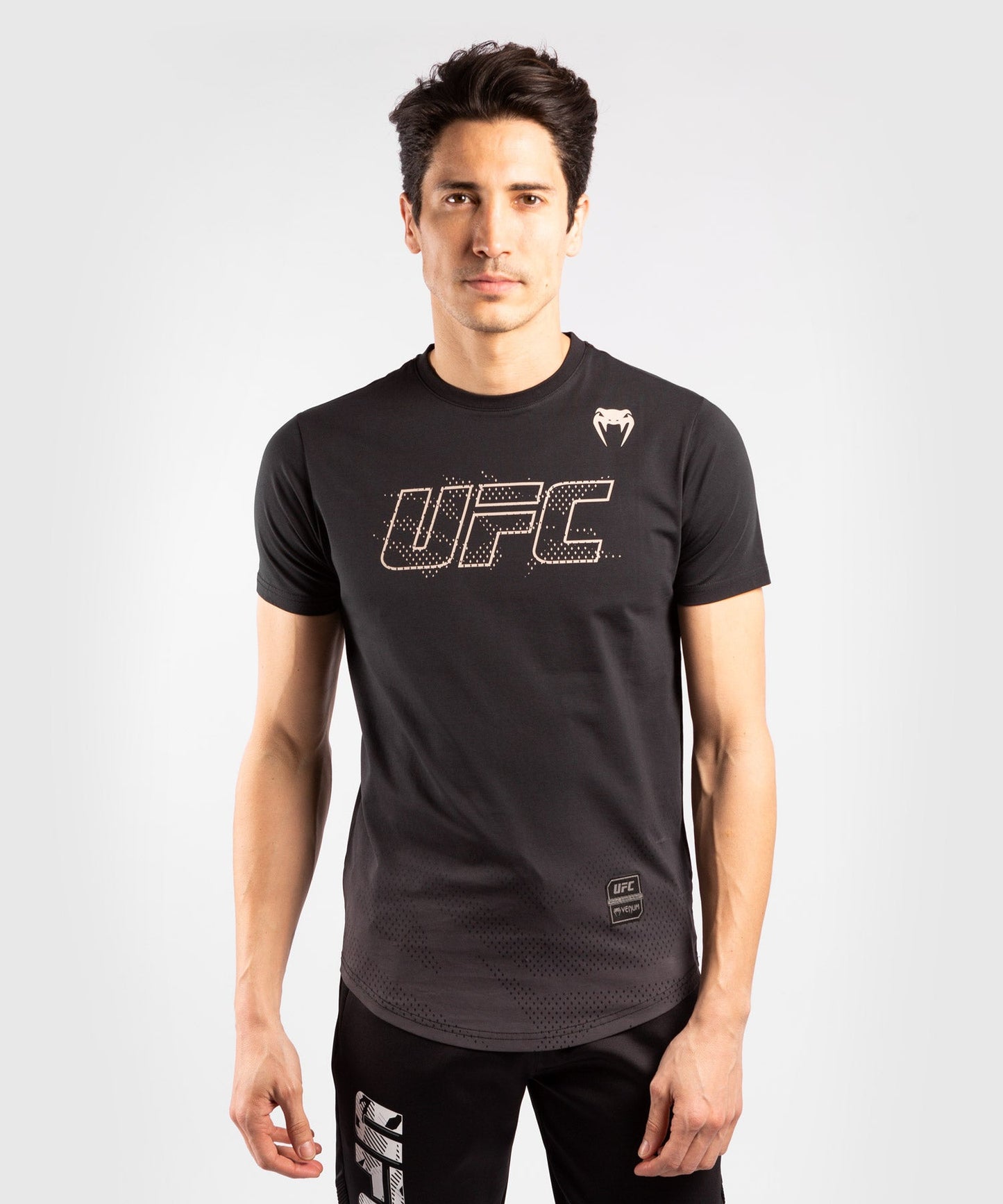 UFC Men's Cotton Short Sleeve T-Shirt Venum Authentic Fight Week - Black
