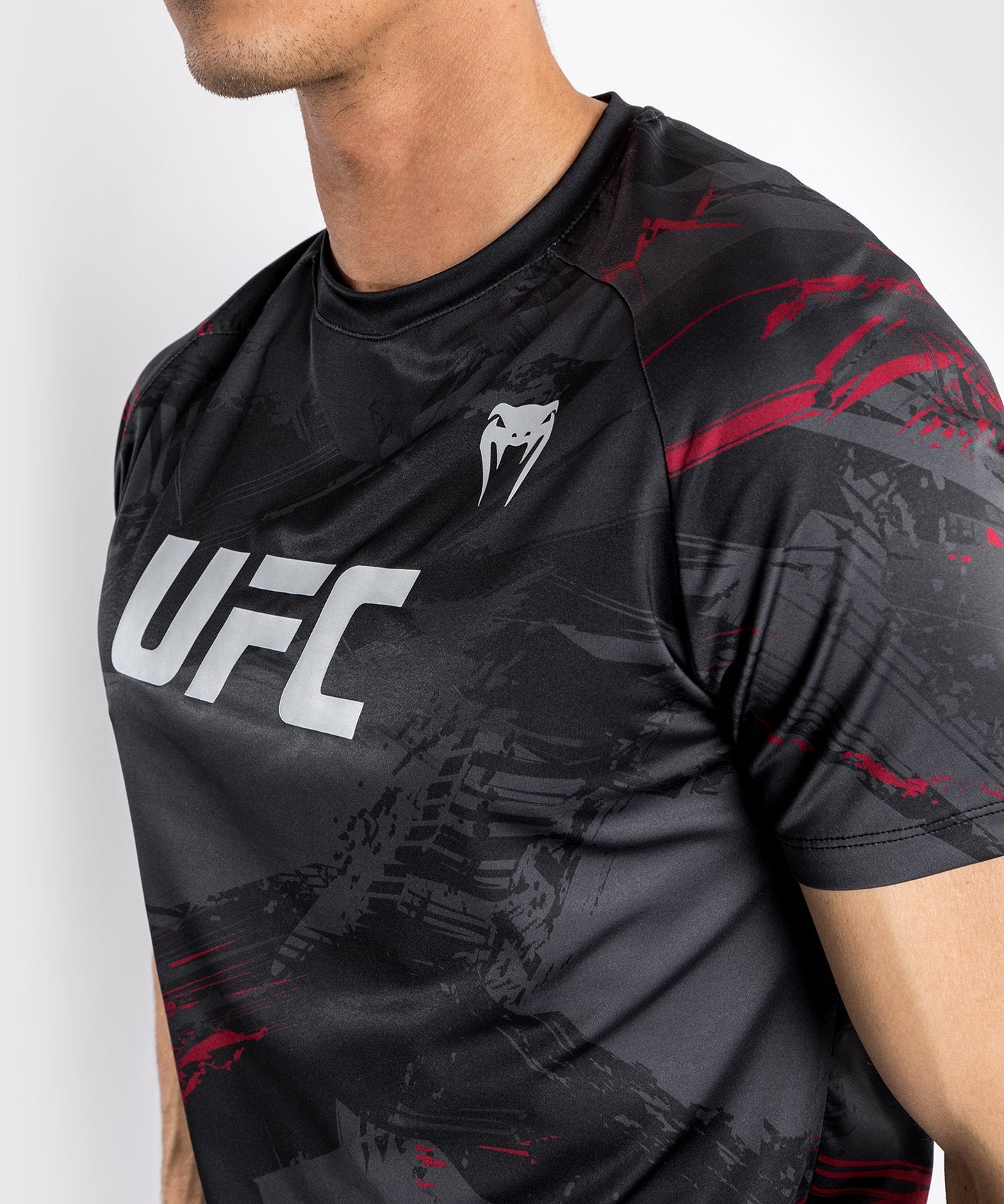 UFC Venum Authentic Fight Week 2.0 Men's Dry Tech Short Sleeve T-Shirt - Black