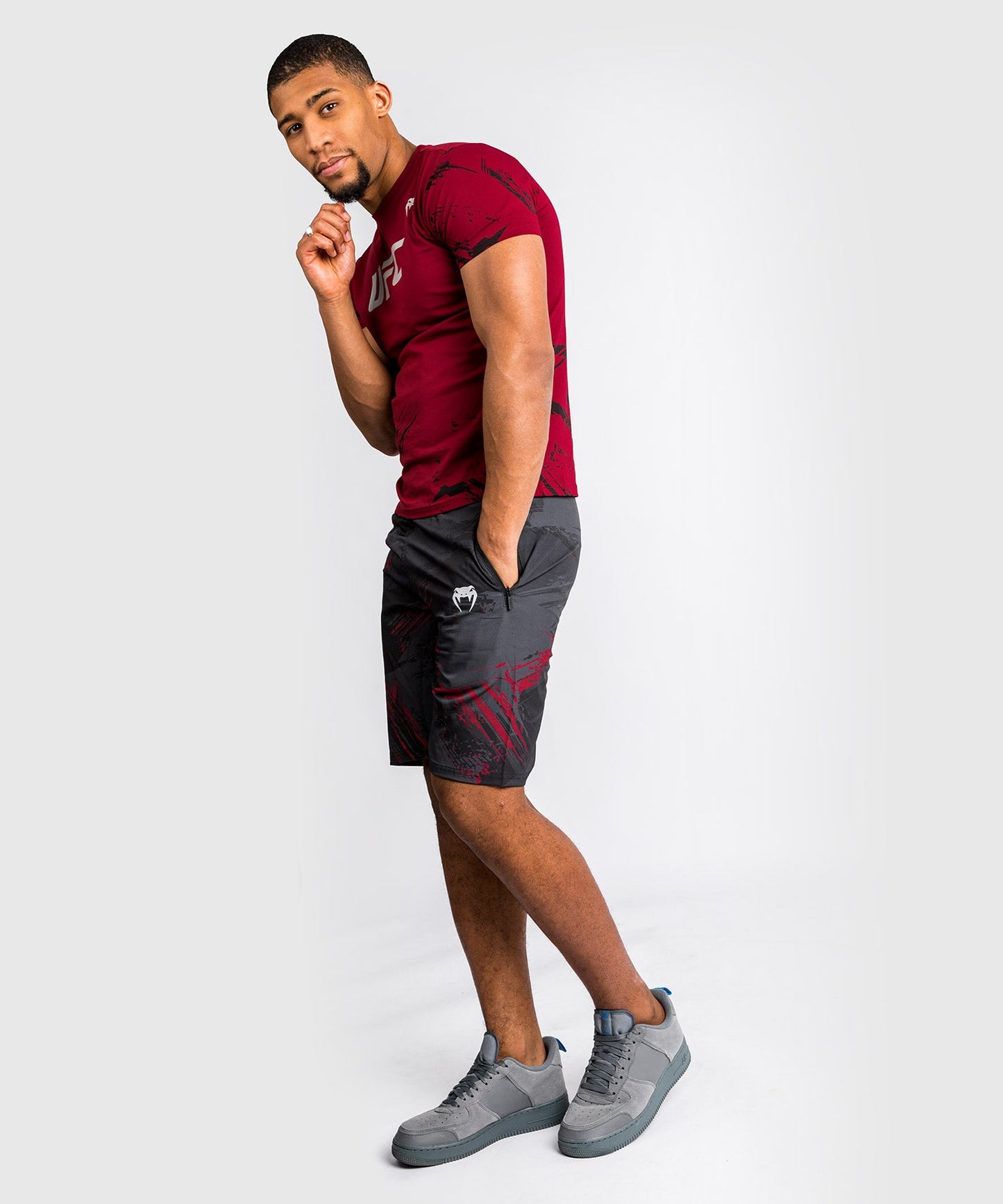Venum Authentic Fight Week 2.0 UFC Training Shorts - Black/Red