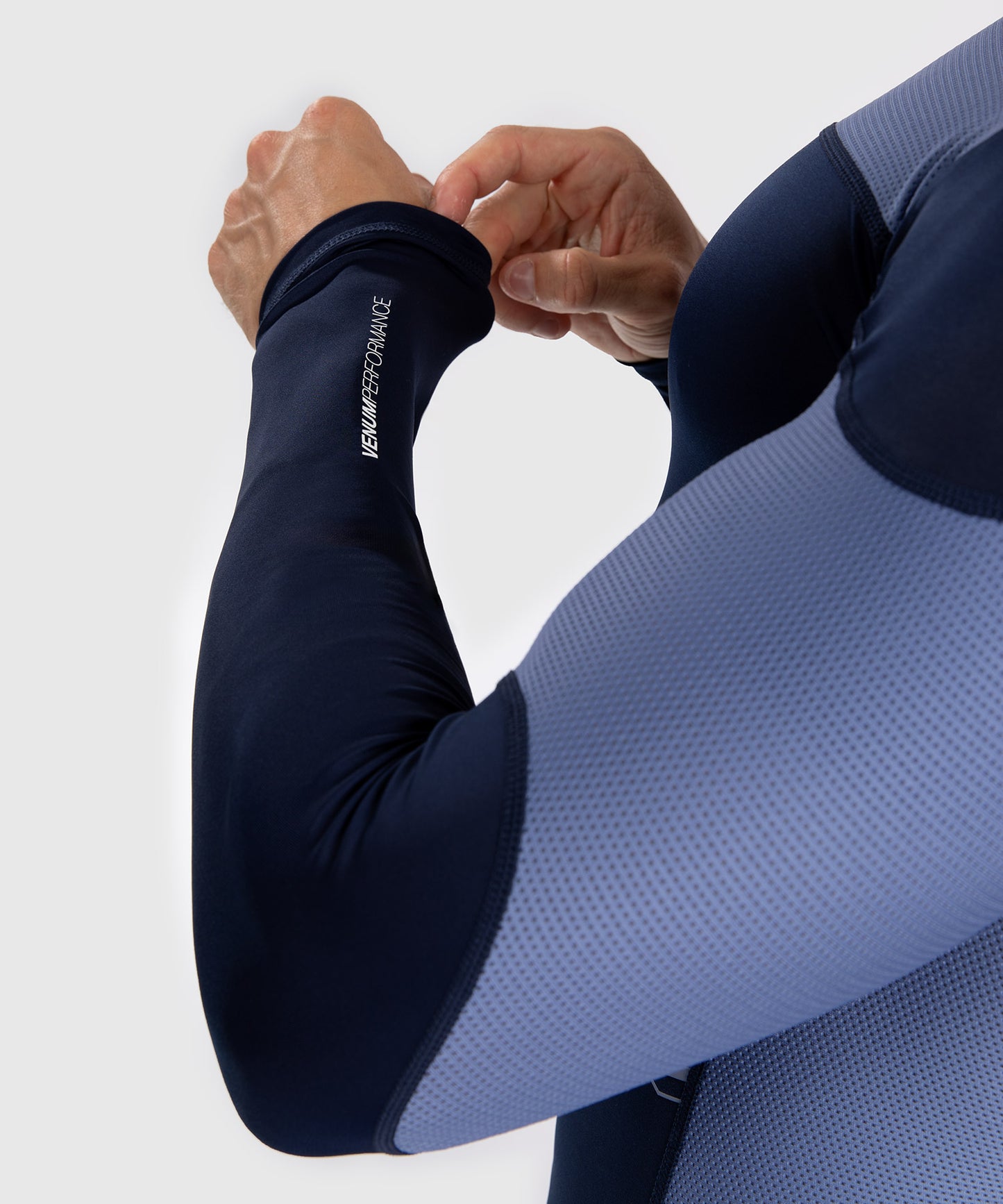 Venum Tempest Rashguard De Manga Larga para Hombre - Azul Marino/Azul