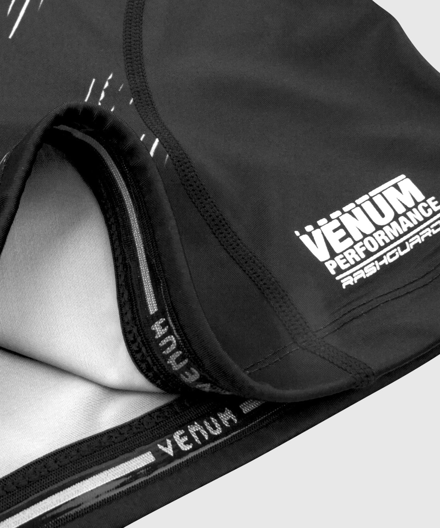 Rashguard Venum NoGi 2.0 - IBJJF Approved Short Sleeve - Black/White