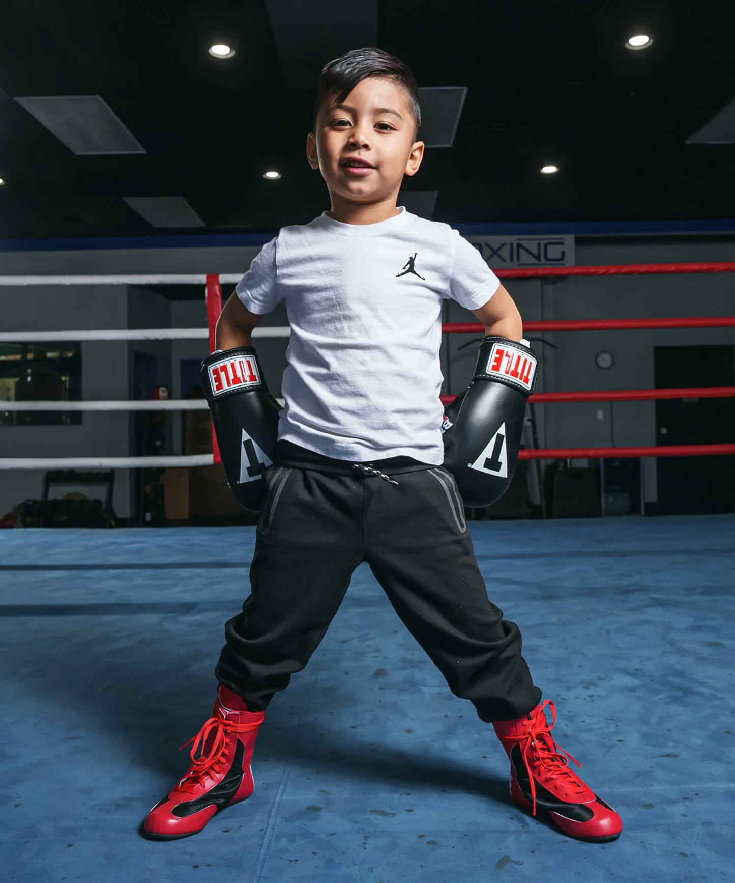 Gants De Boxe Title Boxing Black-Max - Noir