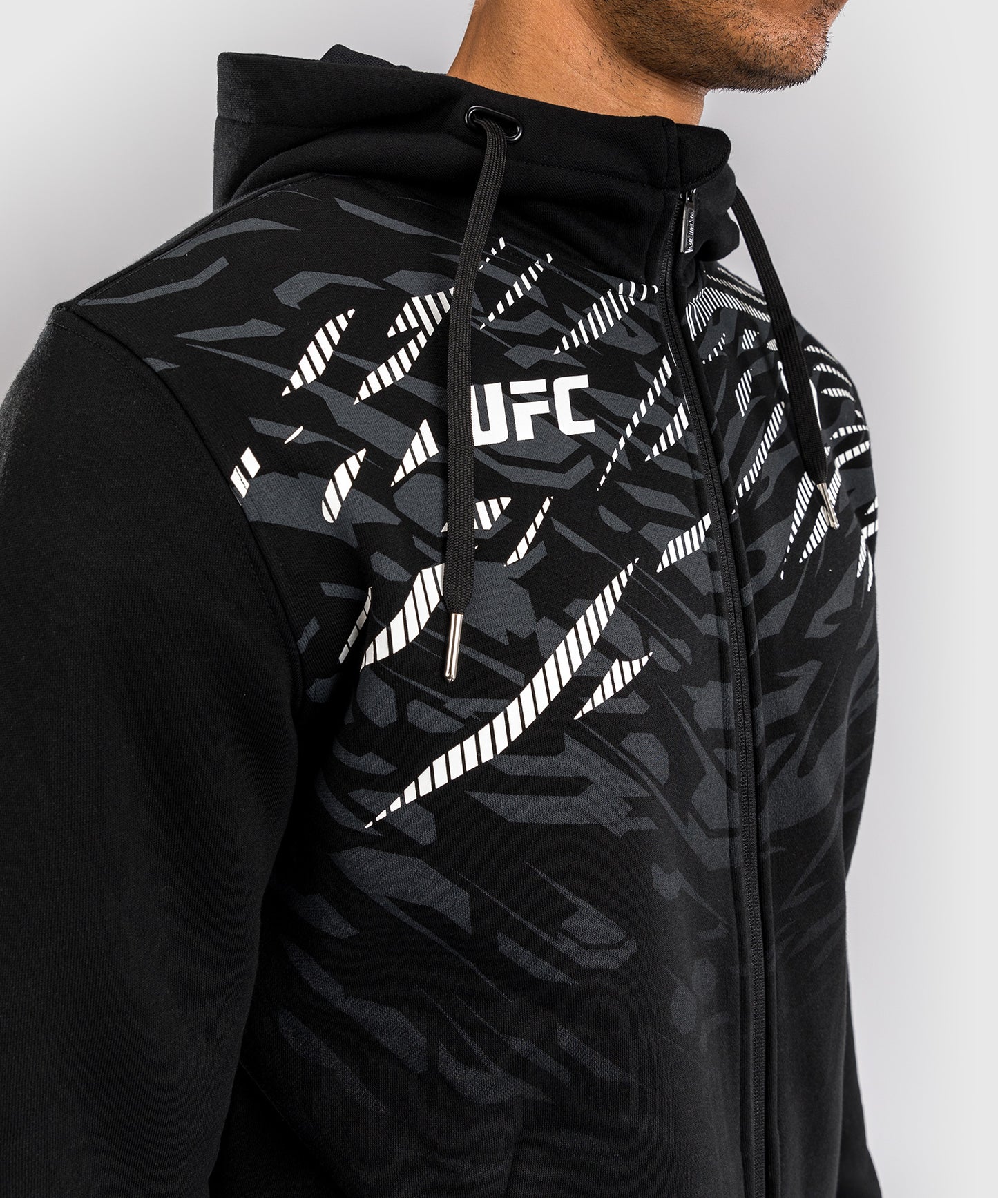 UFC Fusion by Venum Replica Herren Zip Hoodie - Schwarz