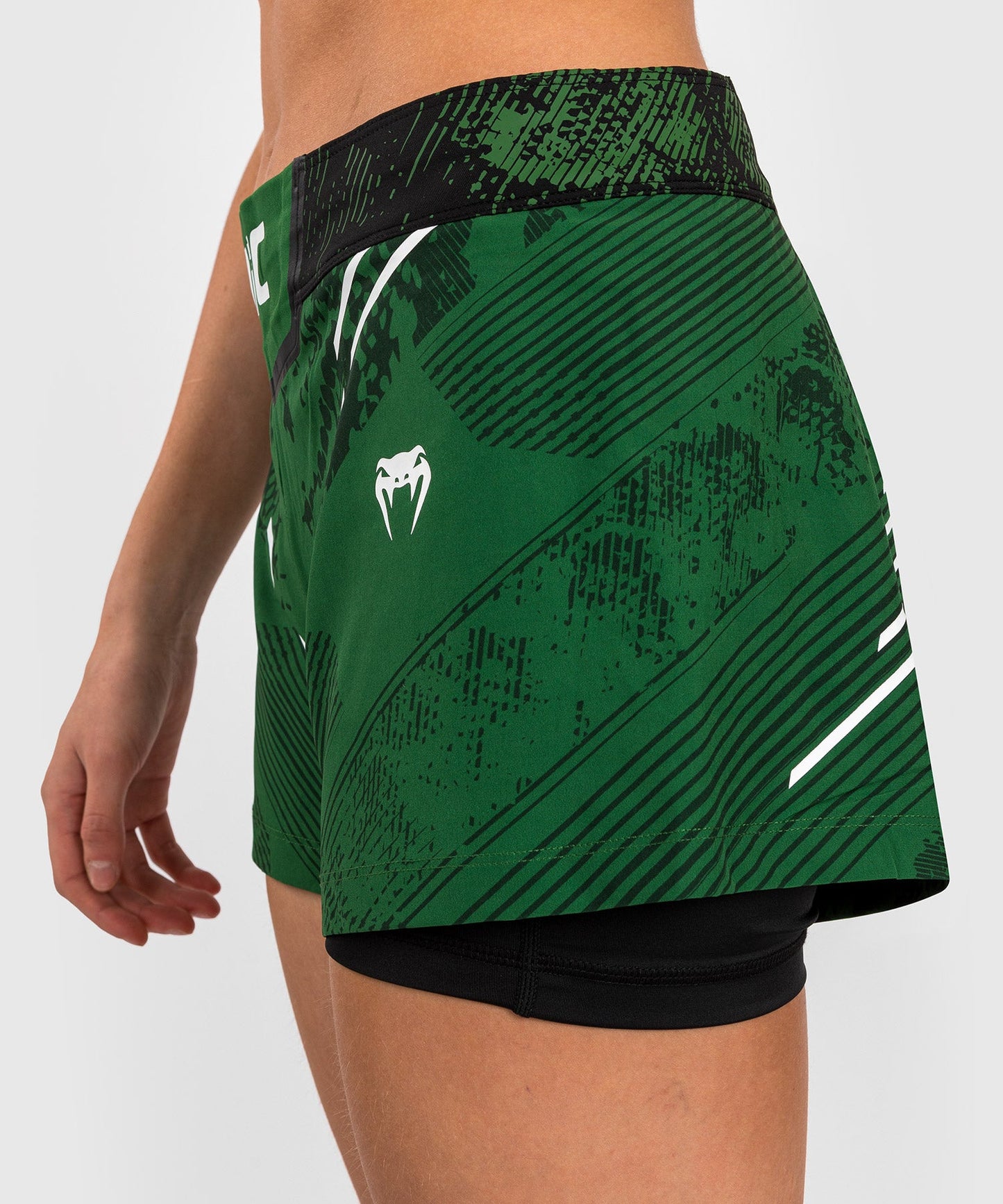 Women's UFC Adrenaline by Venum Authentic Fight Night Shorts - Green