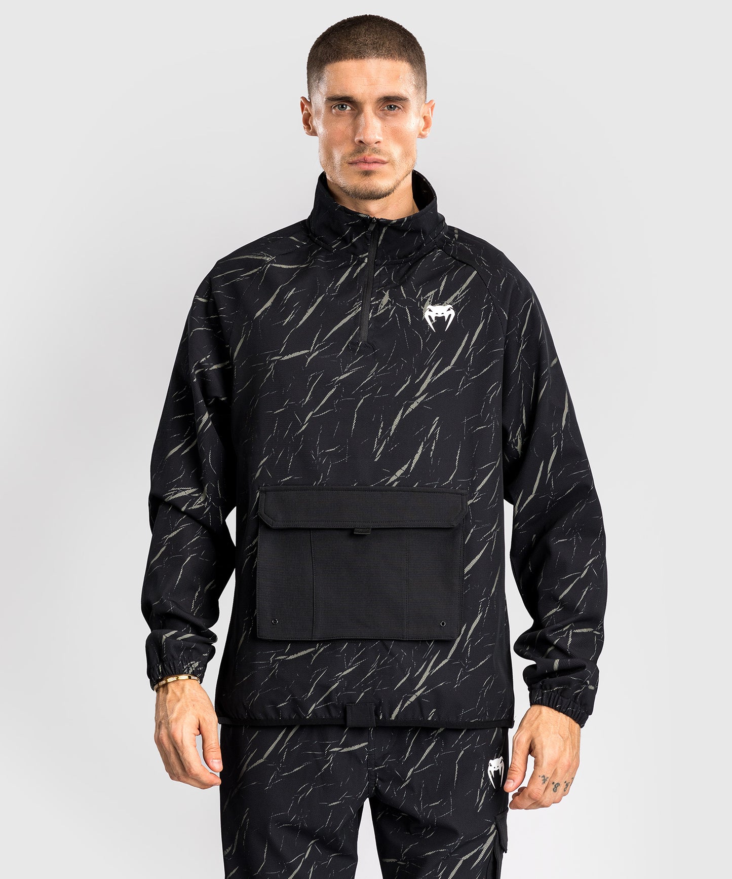 Venum Trooper Chaqueta de Chándal Para Hombre - Negro/Arena Piedra
