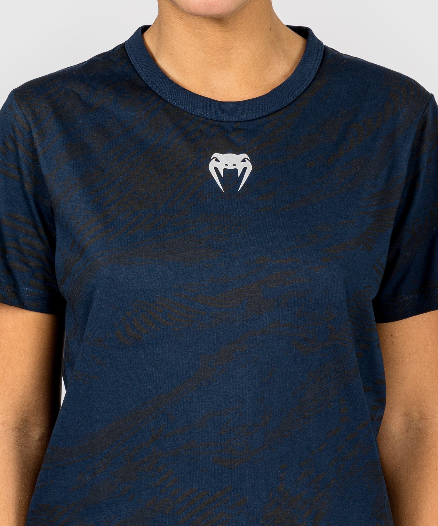 UFC Fusion by Venum Fight Week Damen Kurzarm Baumwoll T-Shirt - Ozeanisches Blau