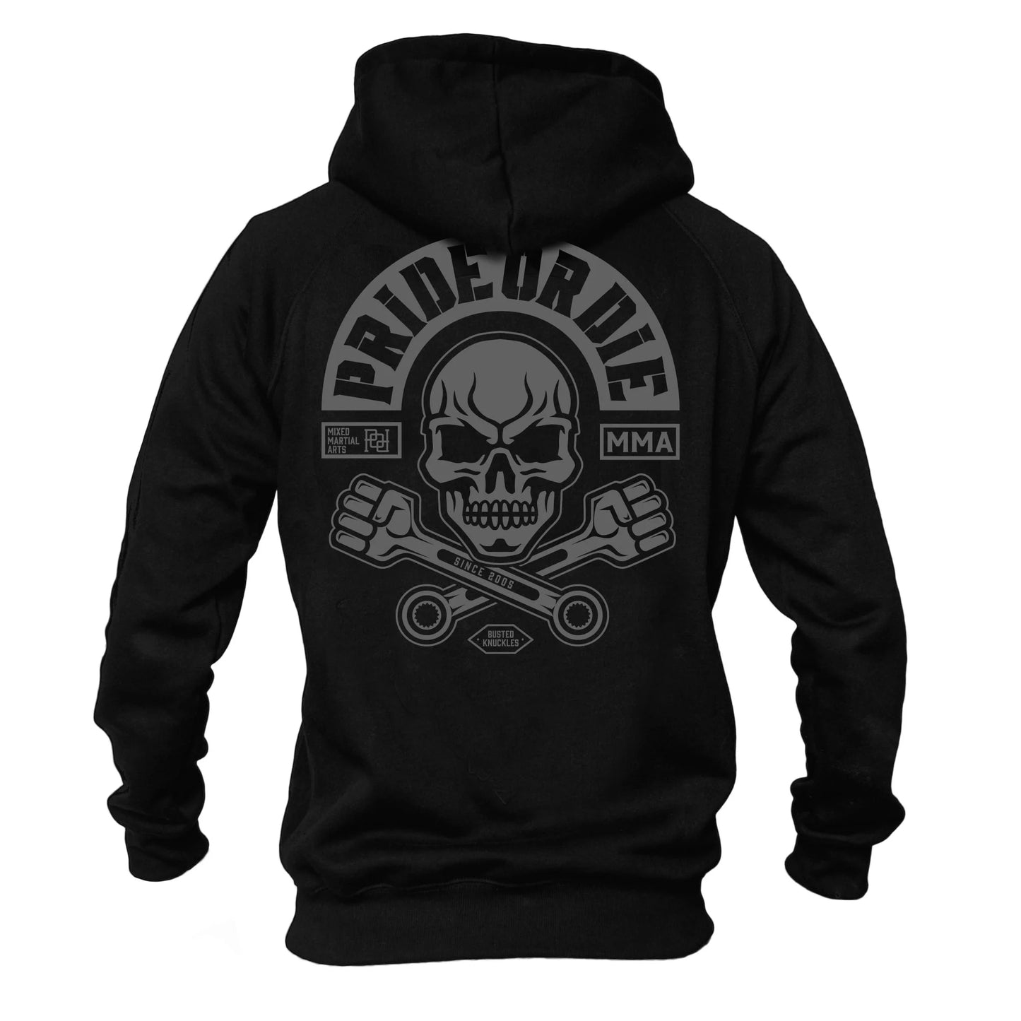 Sweatshirt À Capuche Pride Or Die Busted Knuckles - Noir