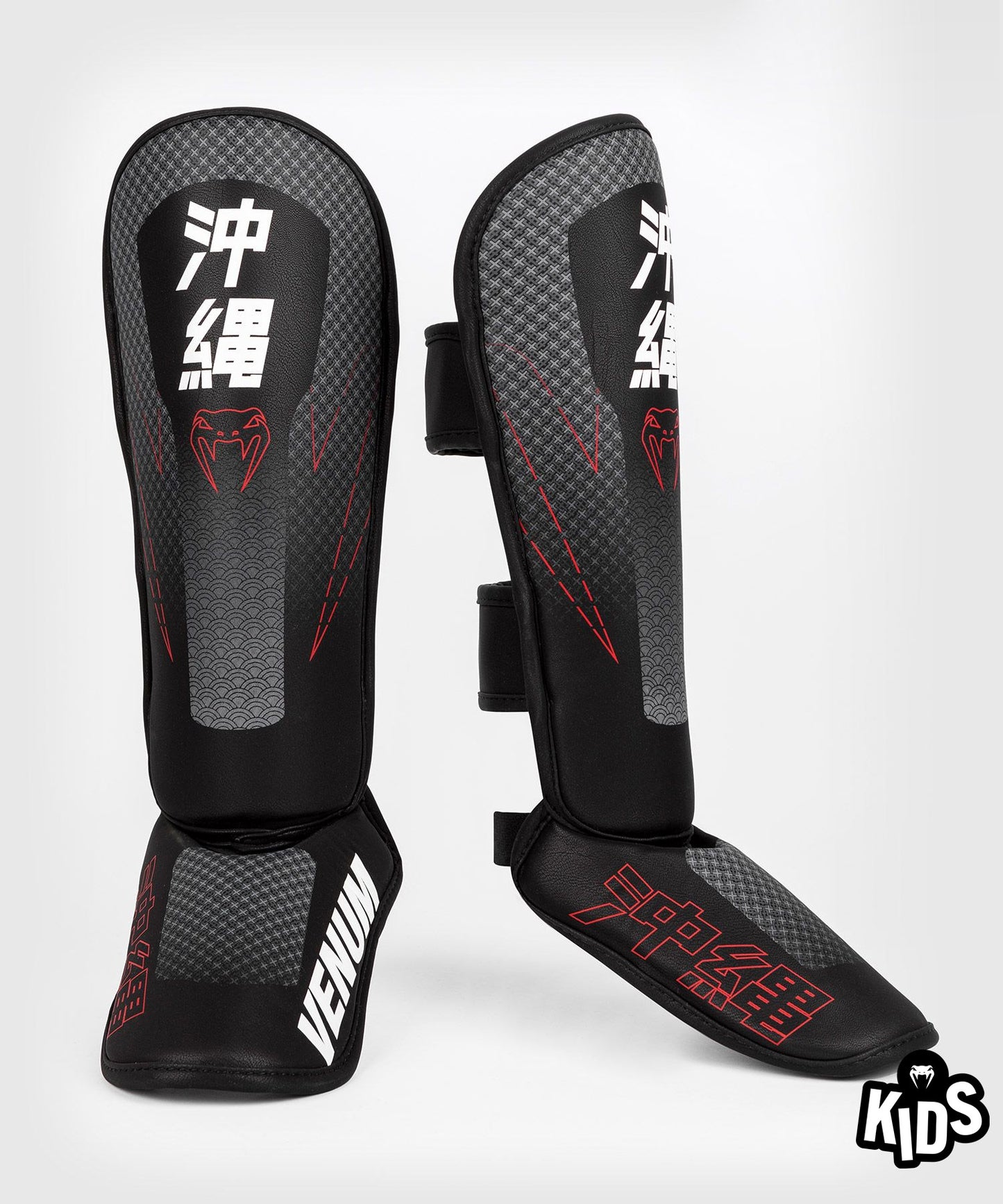 Venum Okinawa 3.0 Shin Guards - For Children - Black/Red