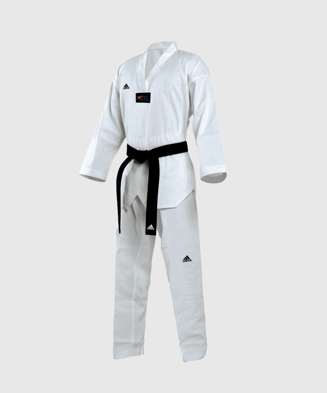 Dobok Taekwondo Adidas Champion Ii - Col Blanc - Blanc