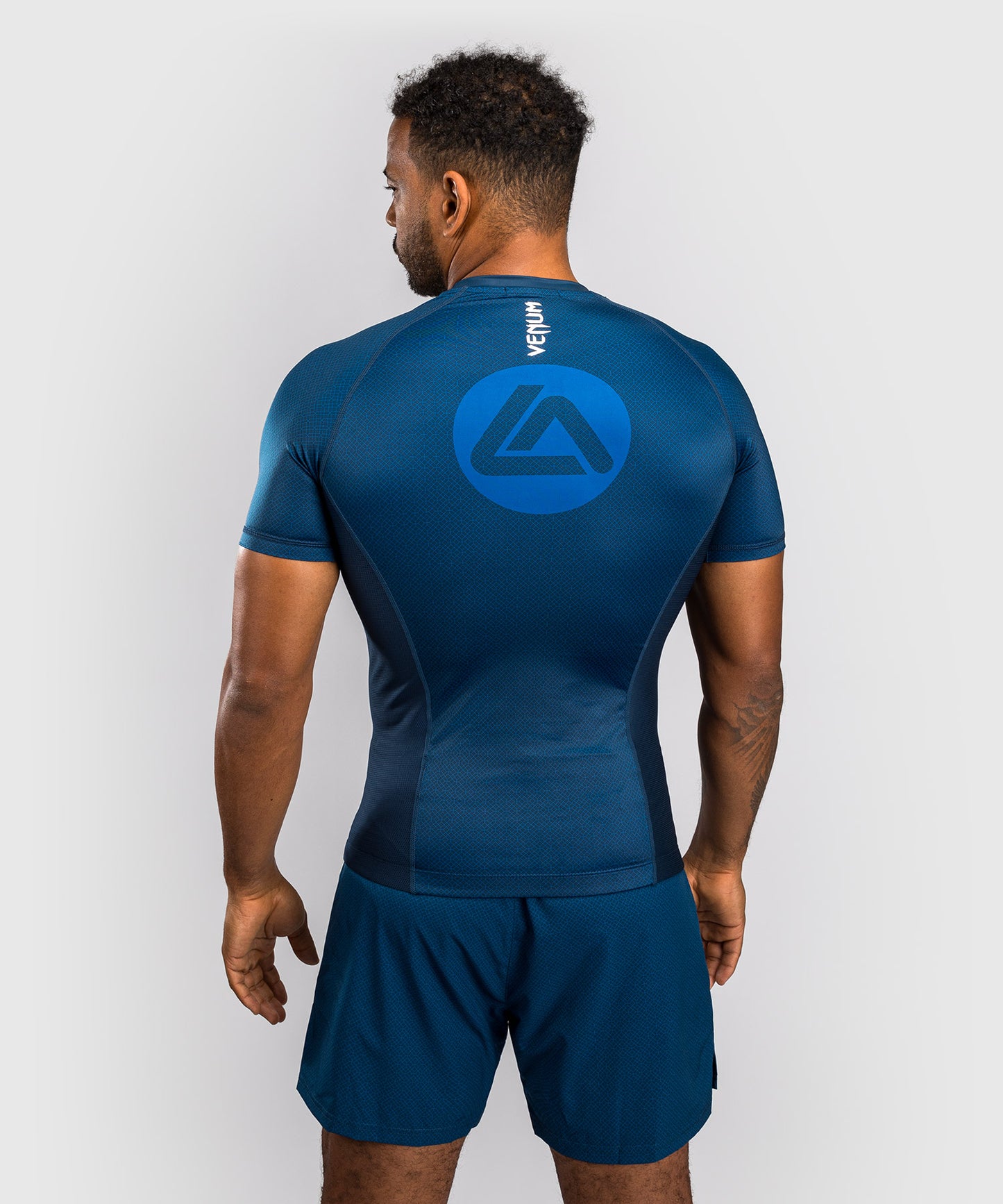 Venum x Roger Gracie Academy Kurzarm Rashguard - Blau