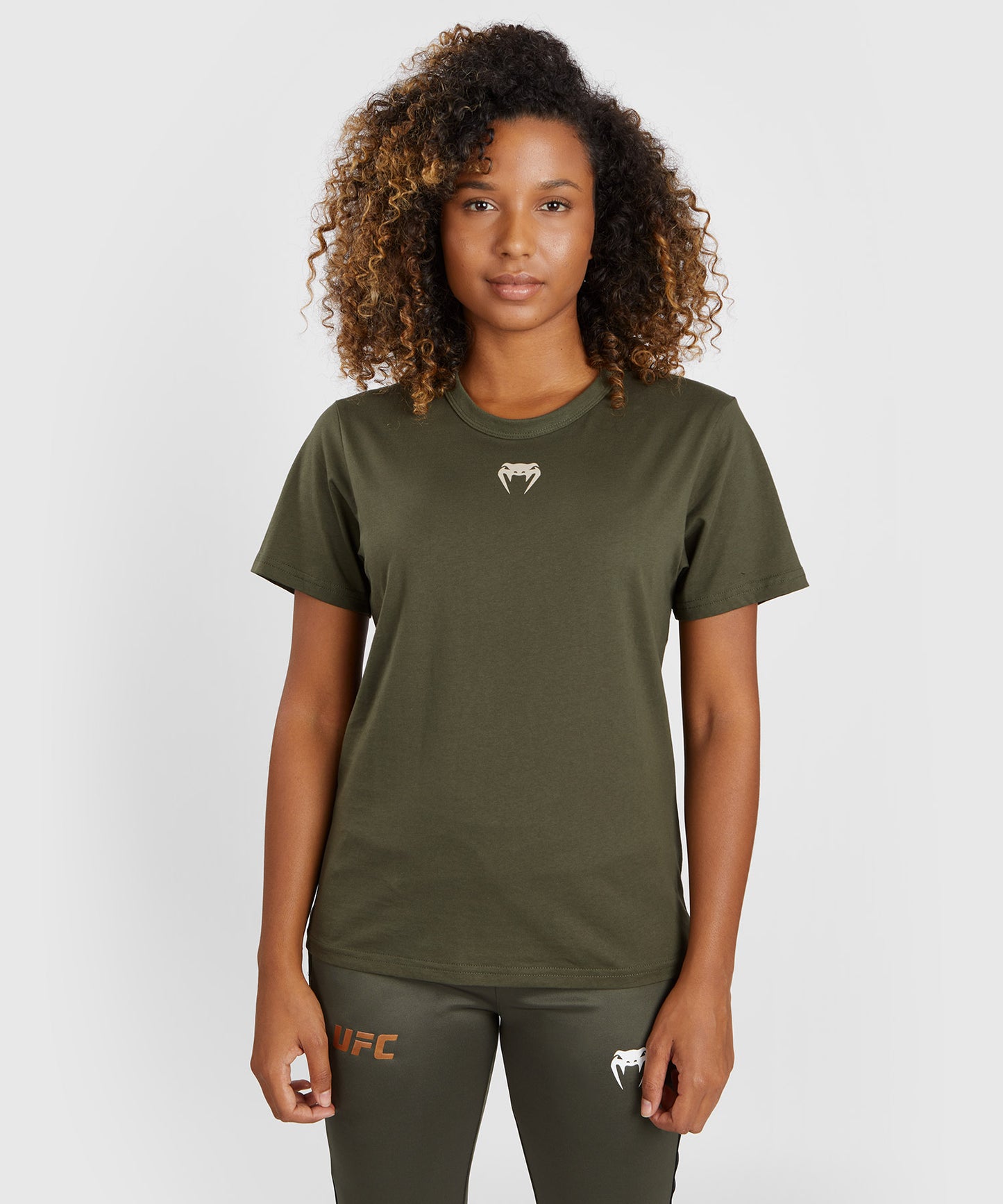 UFC Adrenaline by Venum Fight Week Women’s Short-sleeve Cotton T-shirt - Khaki