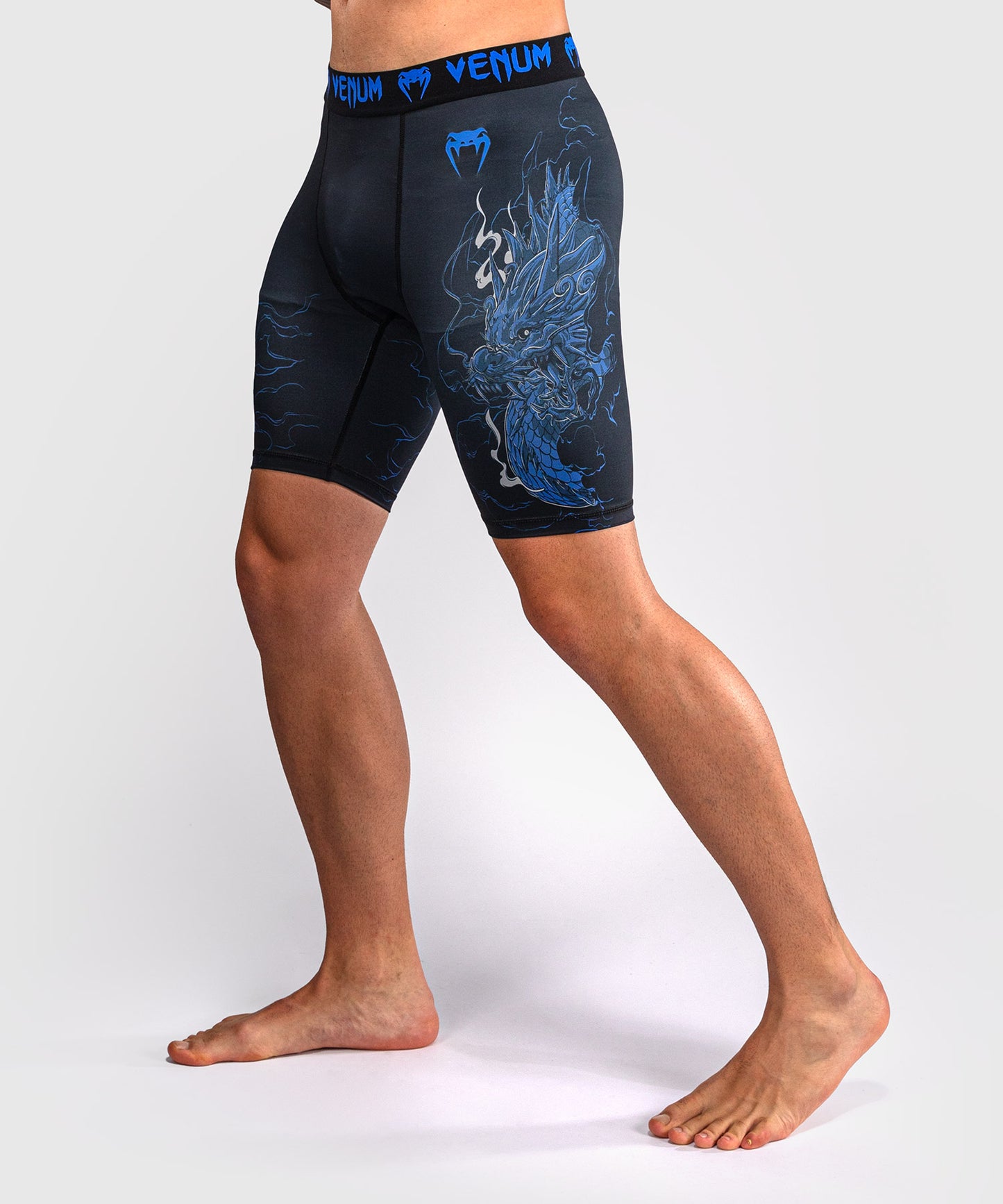 Venum Thunder Dragon Short de Compresión – Negro/Azul Real